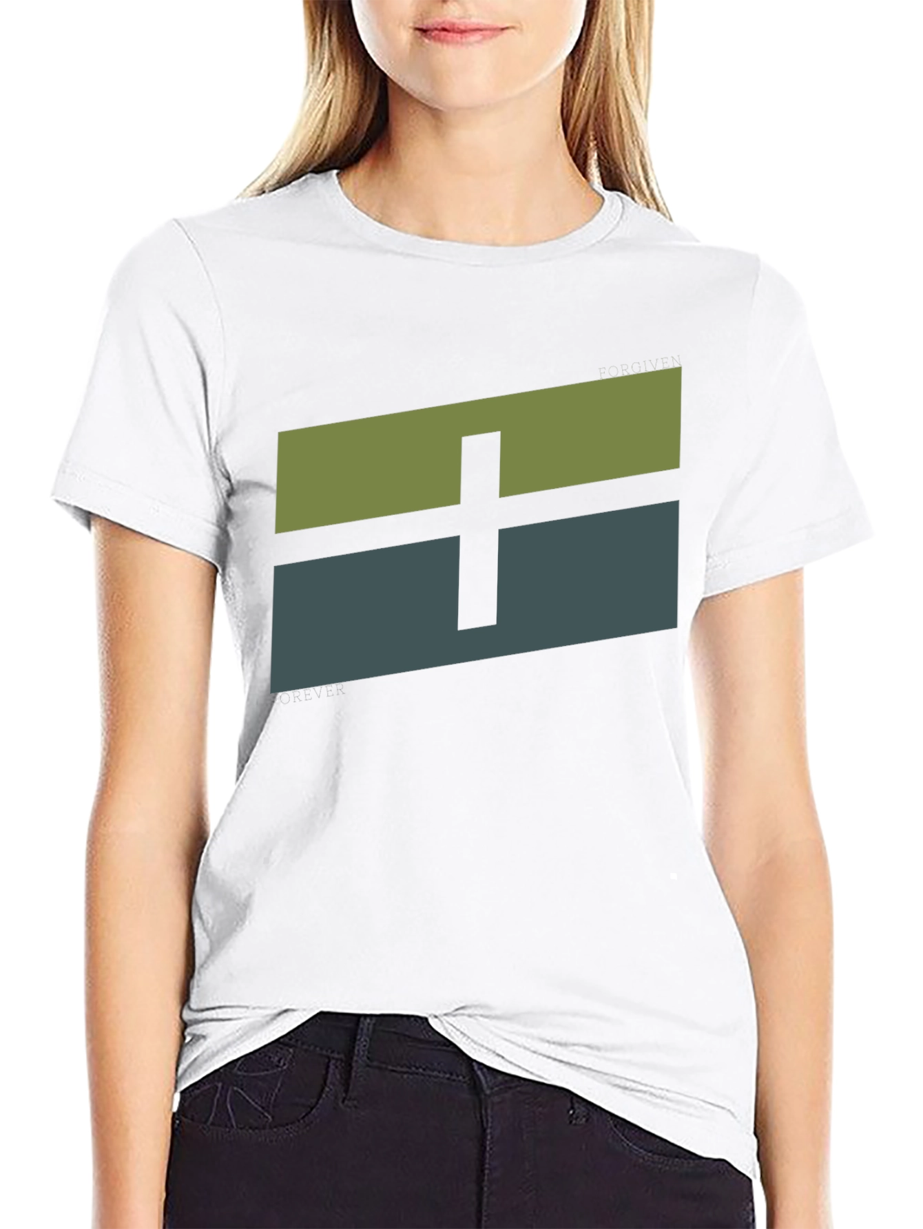 Minimalist Graphic Tee - Plus Sign Design