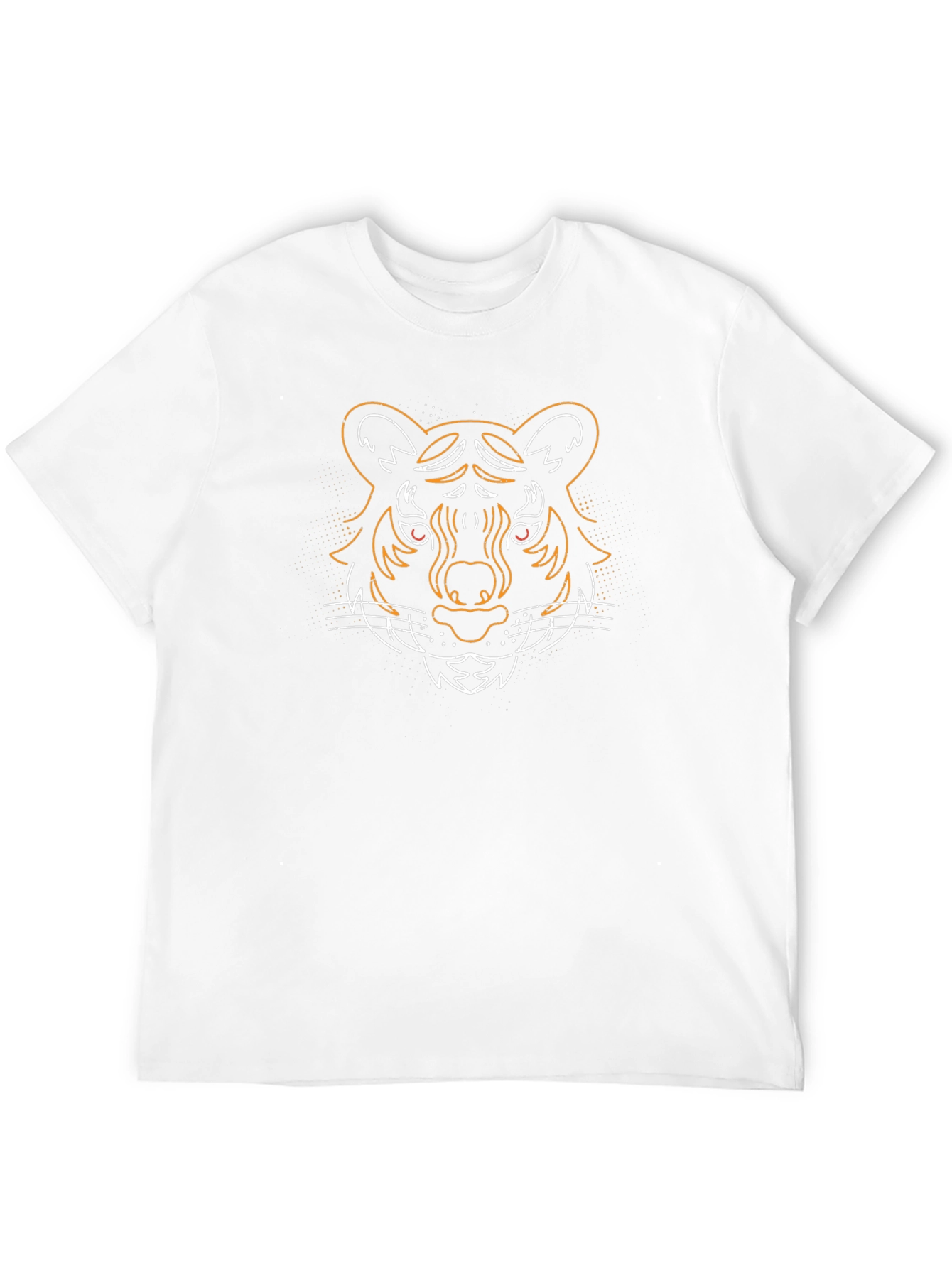 Tiger Outline Graphic Black T-Shirt