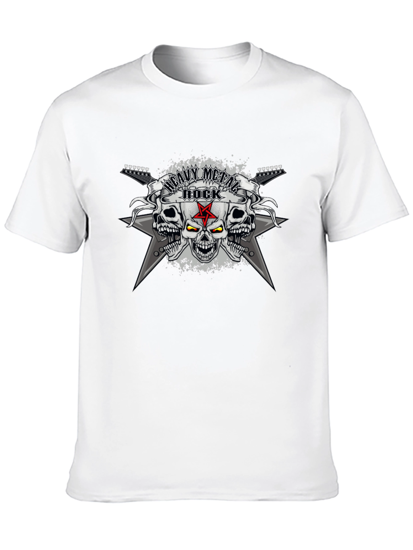 Heavy Metal Rock Skull T-Shirt