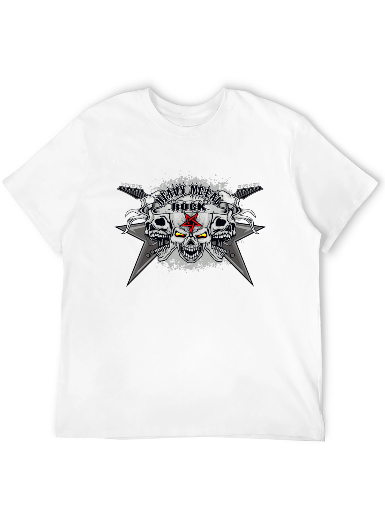 Heavy Metal Rock Skull T-Shirt
