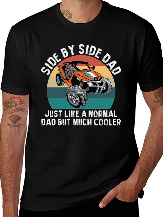 Side by Side Dad T-Shirt - Cool Dad UTV Tee