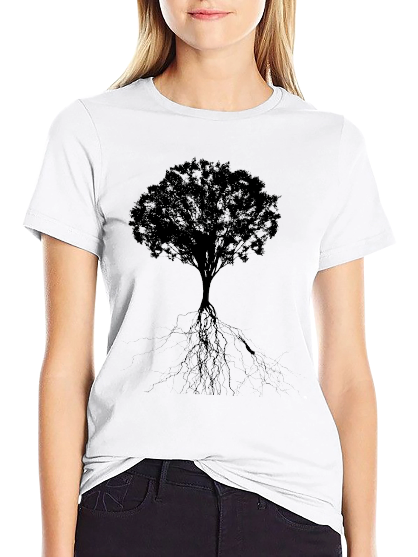 Tree Graphic Black T-Shirt