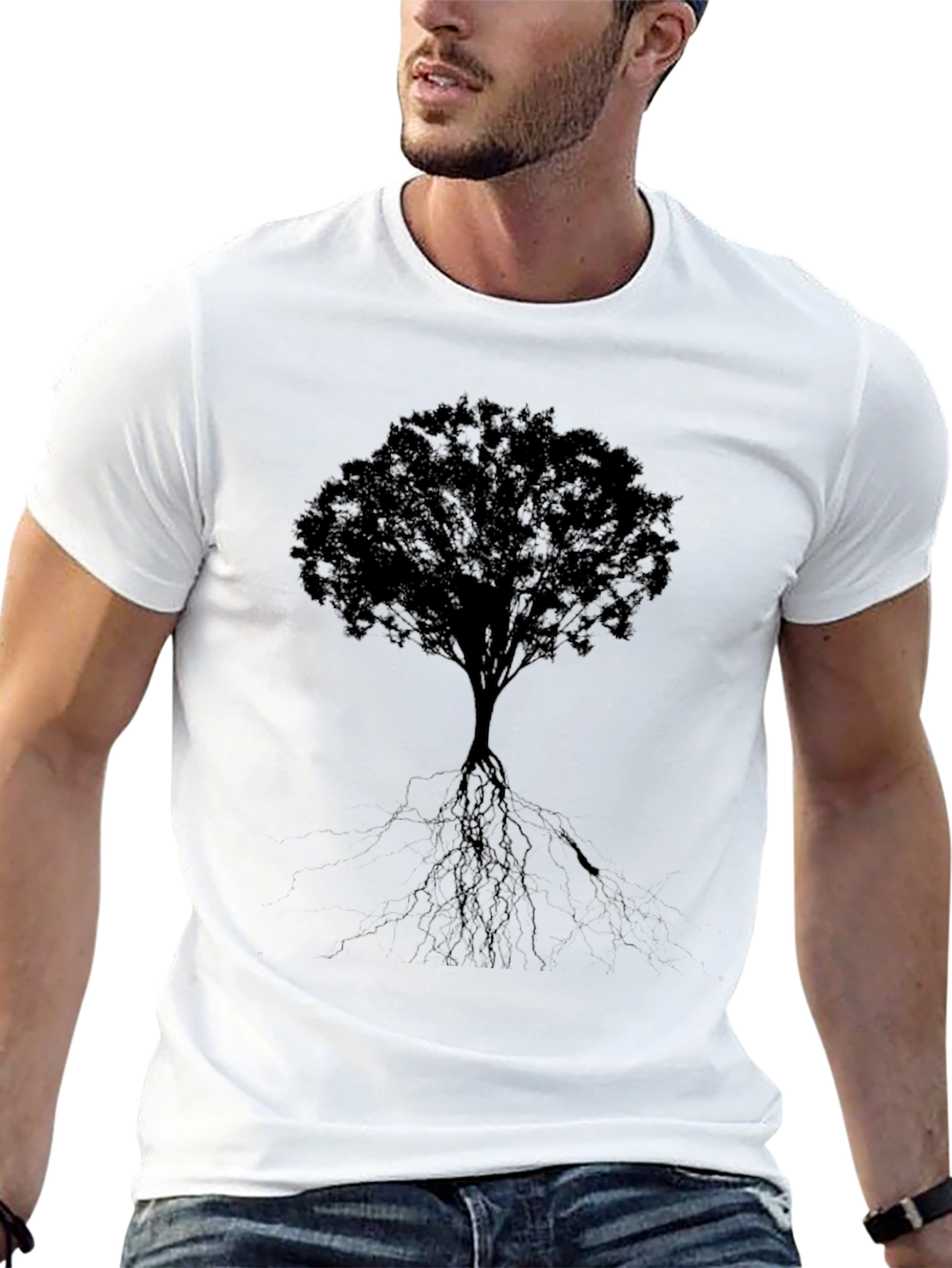 Tree Graphic Black T-Shirt