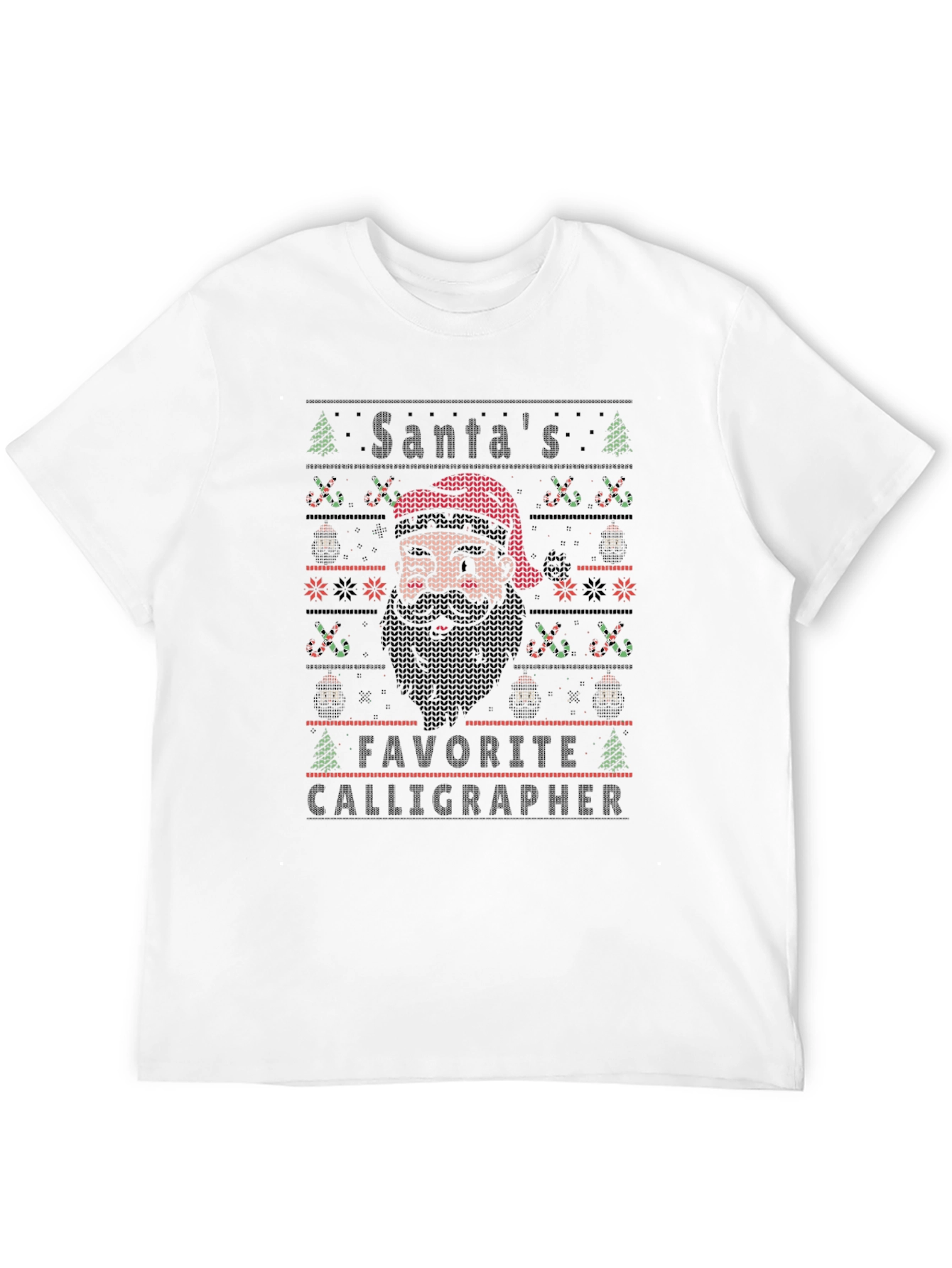 Santas Favorite Calligrapher Graphic Tee