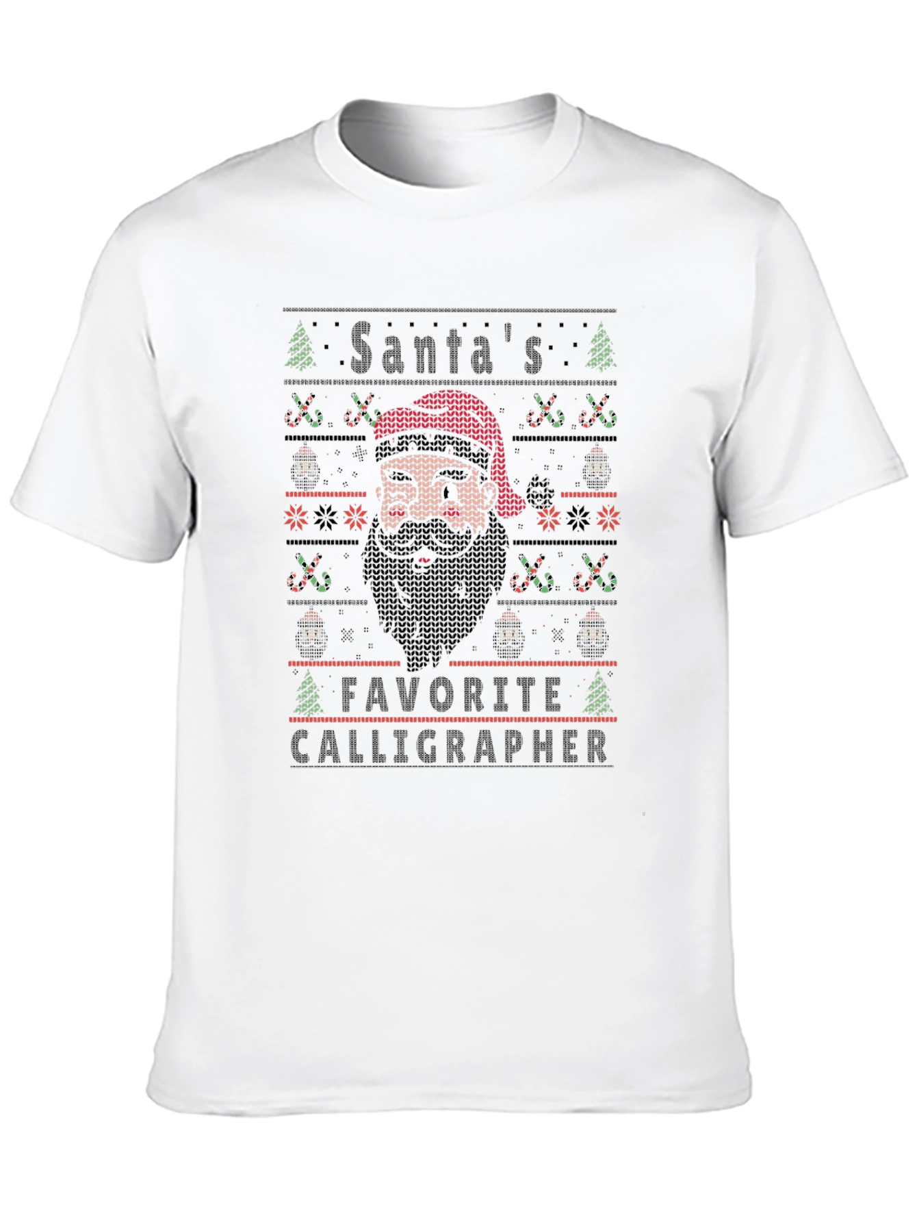 Santas Favorite Calligrapher Graphic Tee