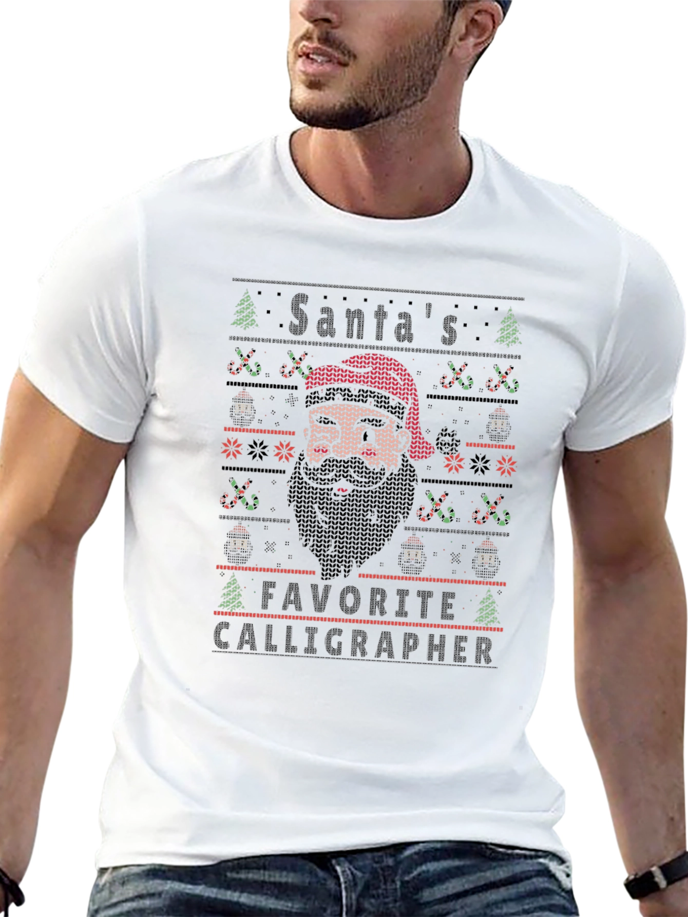 Santas Favorite Calligrapher Graphic Tee