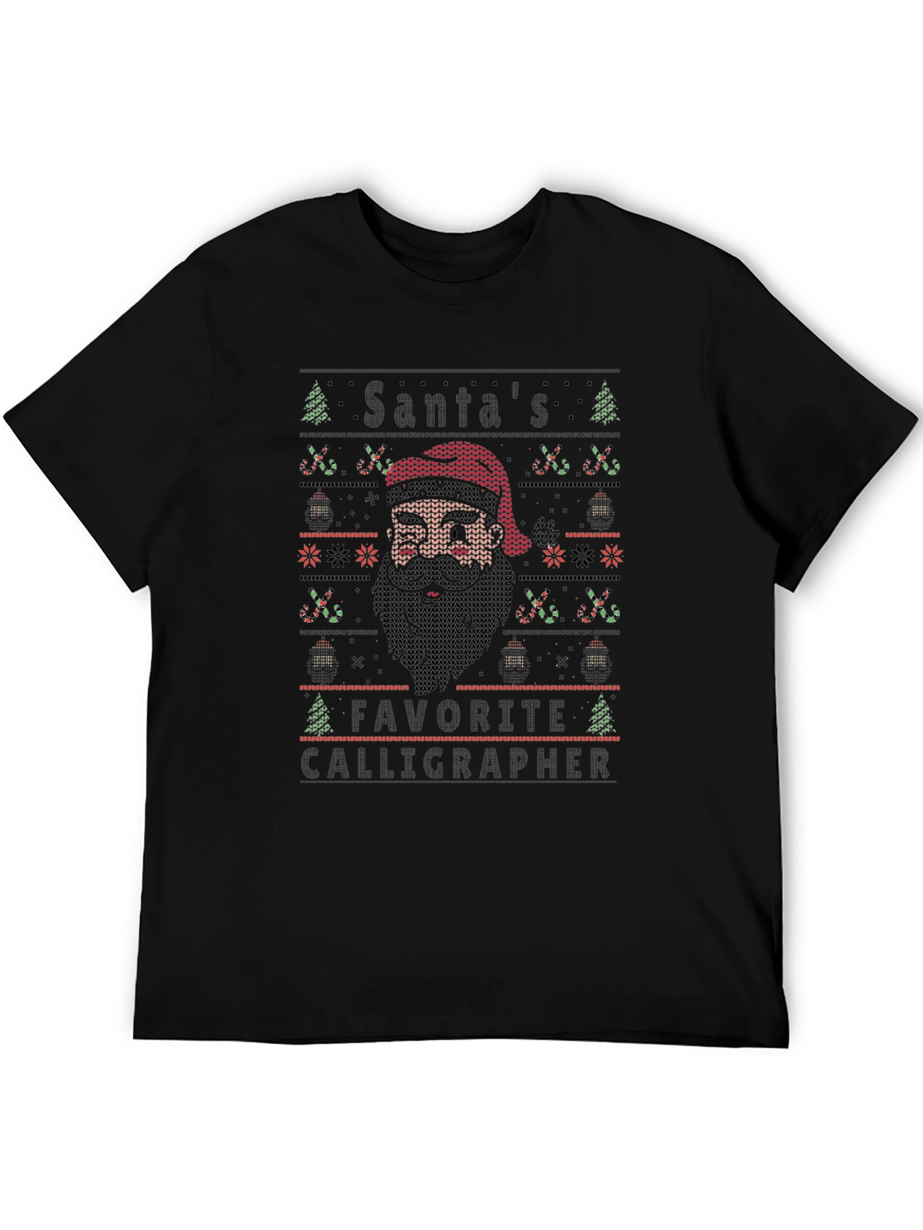 Santas Favorite Calligrapher Graphic Tee