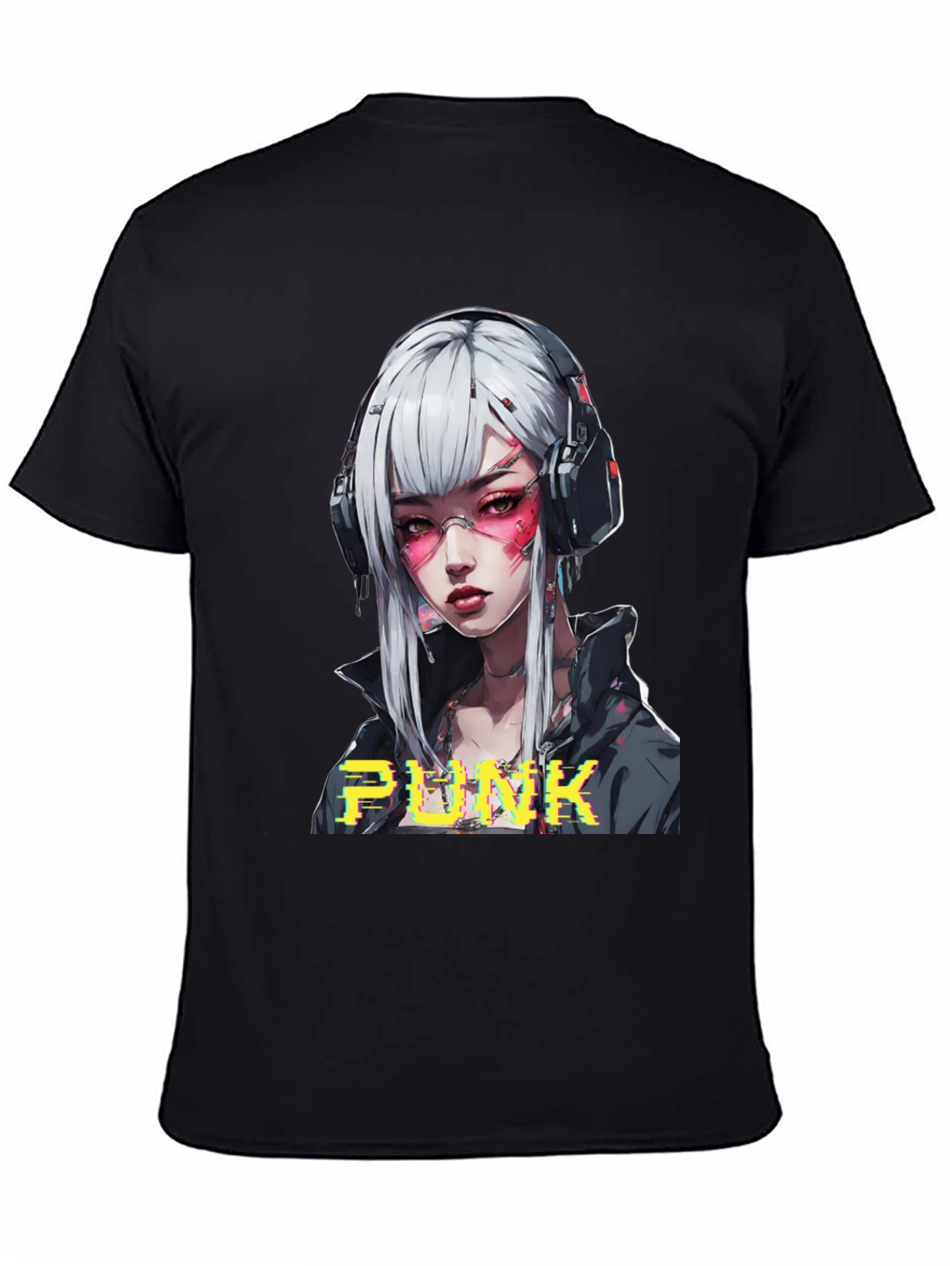 Cyberpunk Anime Girl Graphic Tee