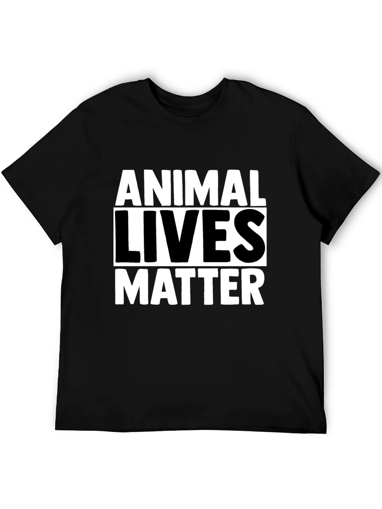 Animal Lives Matter Black Graphic Tee