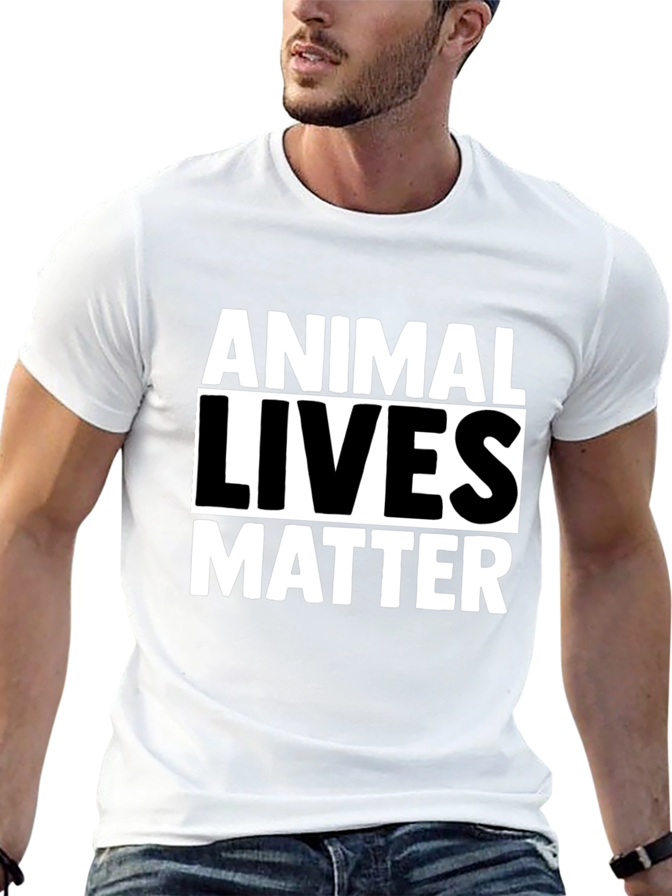 Animal Lives Matter Black Graphic Tee