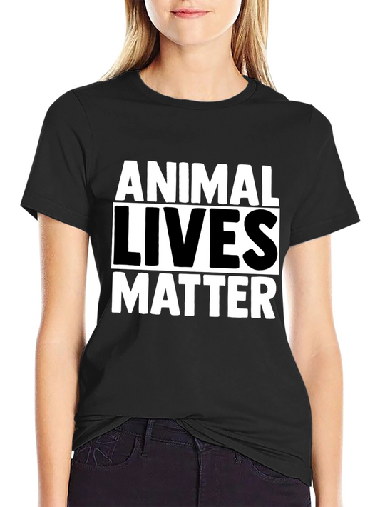 Animal Lives Matter Black Graphic Tee
