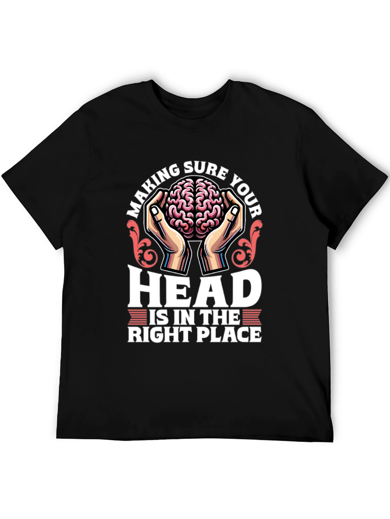 Brain in Hands Graphic Tee - Right Place
