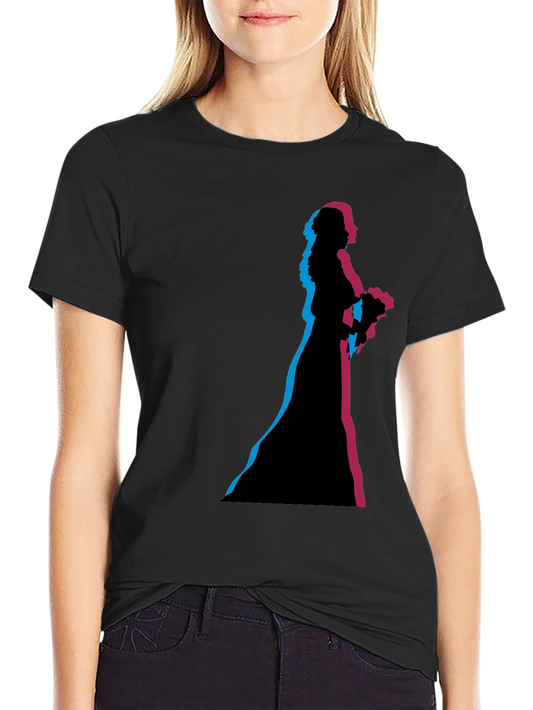 Bride Silhouette Graphic Black T-Shirt