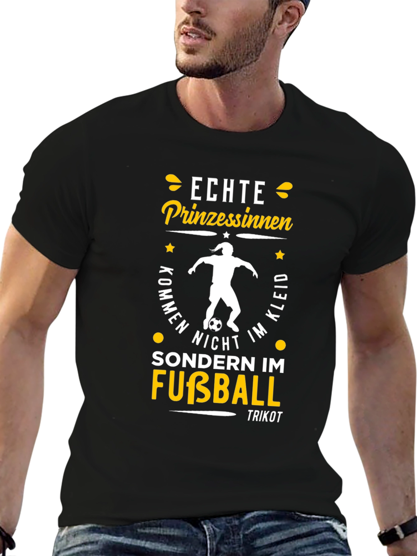 Echte Prinzessinnen Fußball T-Shirt