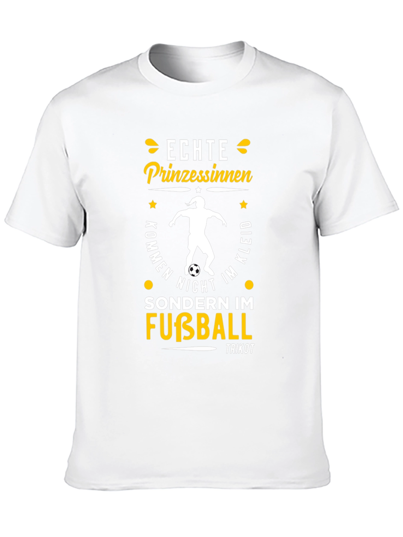 Echte Prinzessinnen Fußball T-Shirt