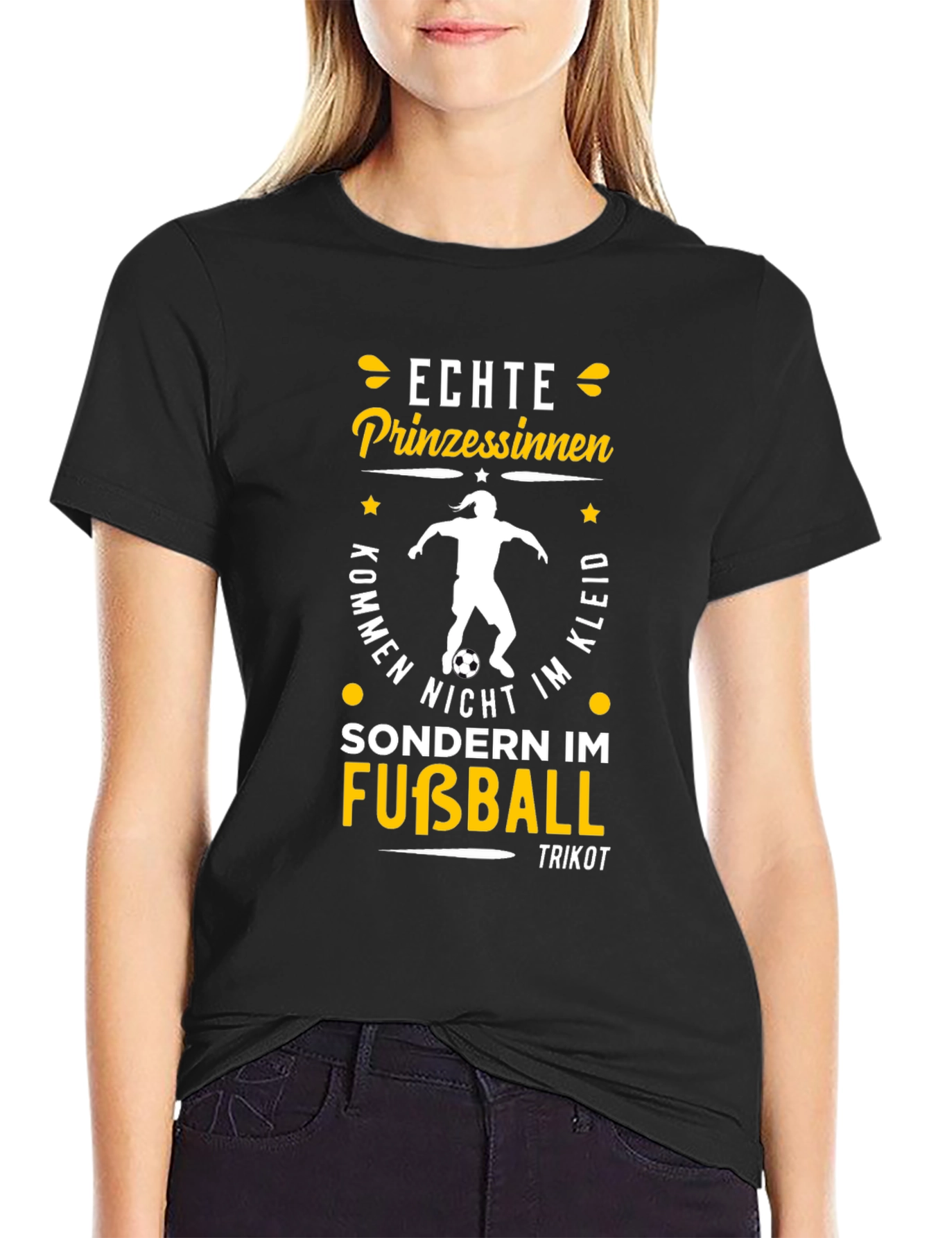 Echte Prinzessinnen Fußball T-Shirt