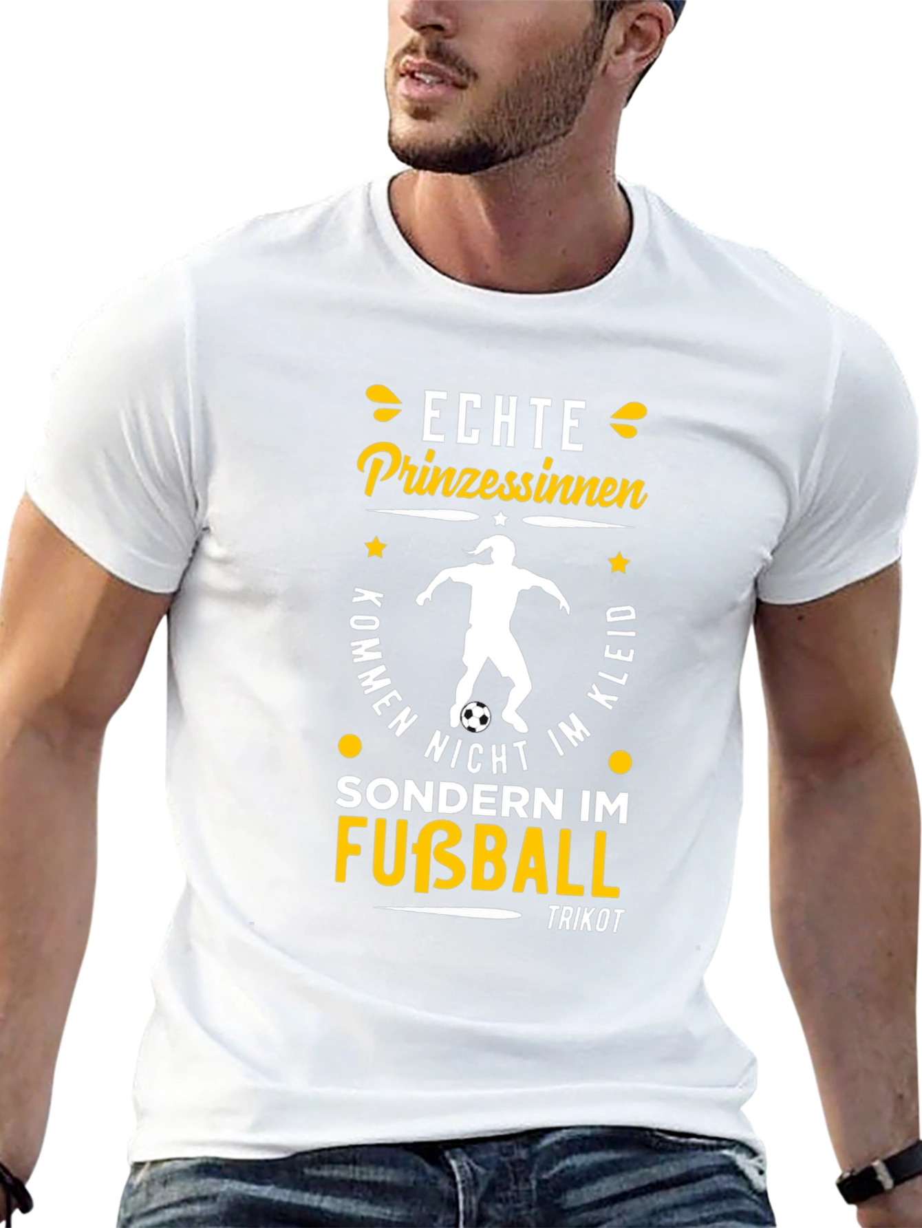 Echte Prinzessinnen Fußball T-Shirt