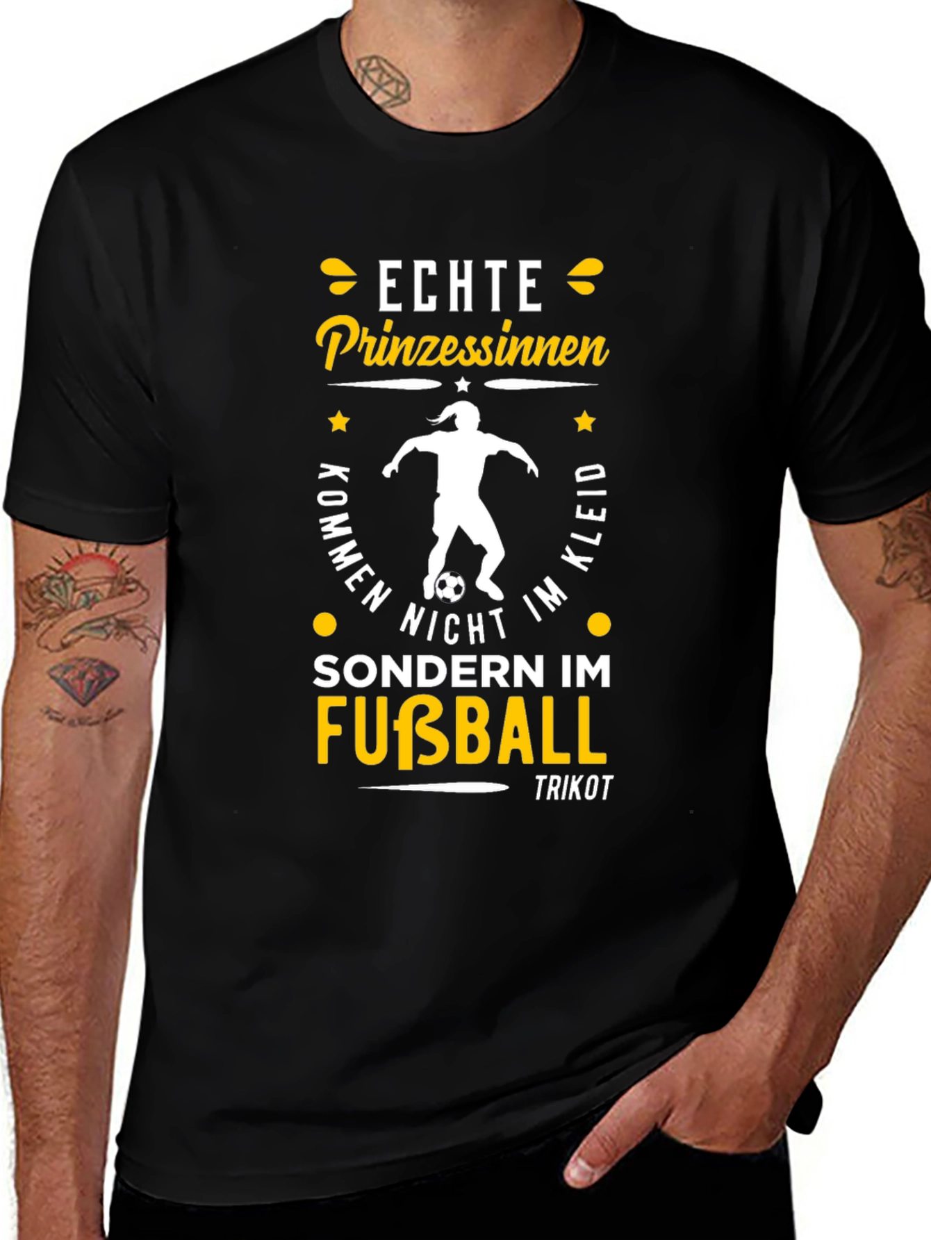 Echte Prinzessinnen Fußball T-Shirt