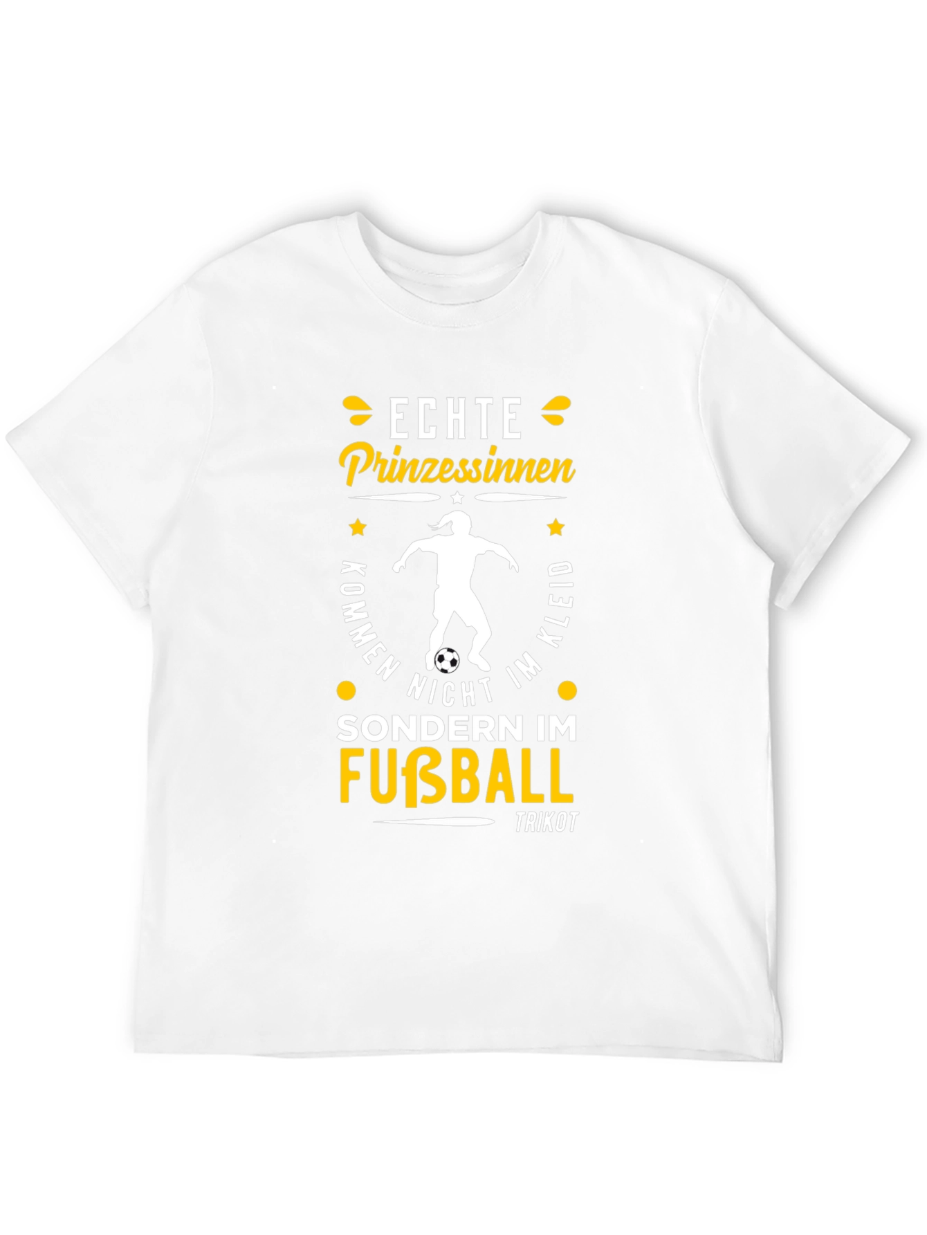 Echte Prinzessinnen Fußball T-Shirt