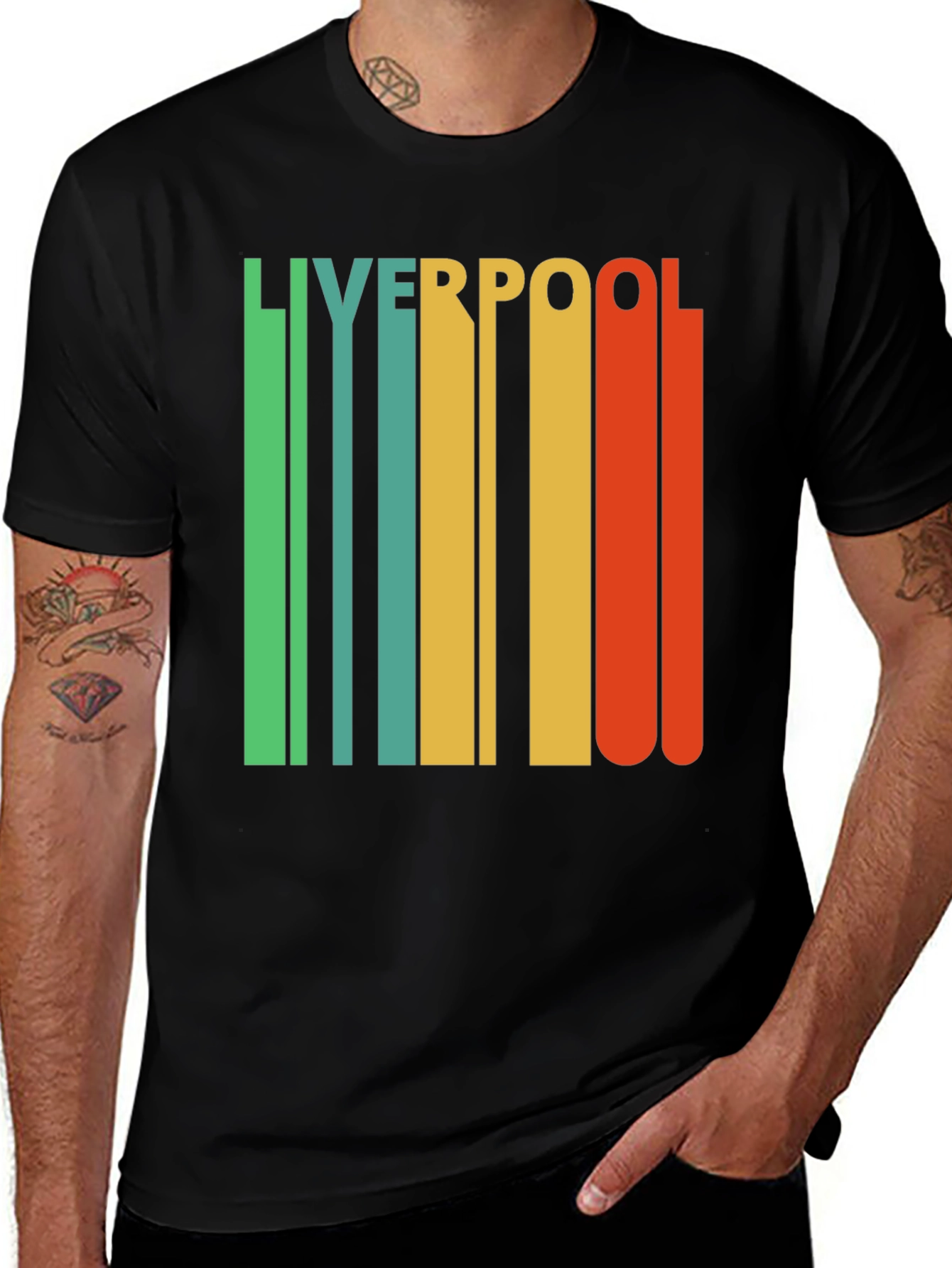 Liverpool Retro Style Graphic T-Shirt