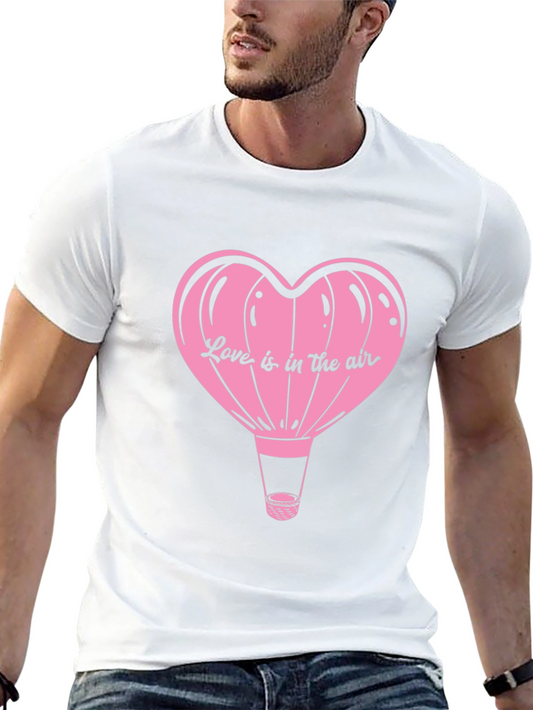 Love is in the Air Heart Balloon Graphic Tee