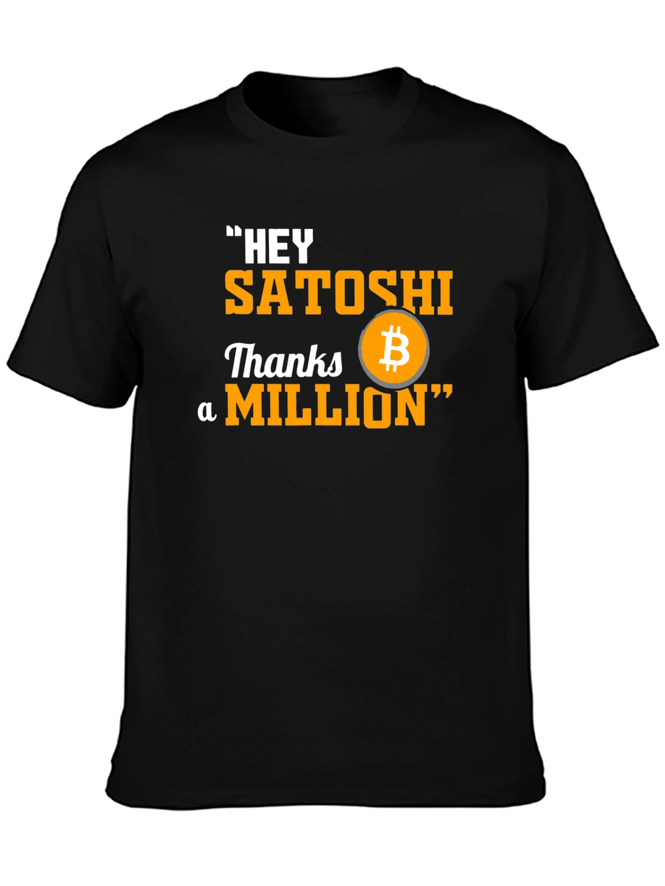 Bitcoin Hey Satoshi Graphic T-Shirt