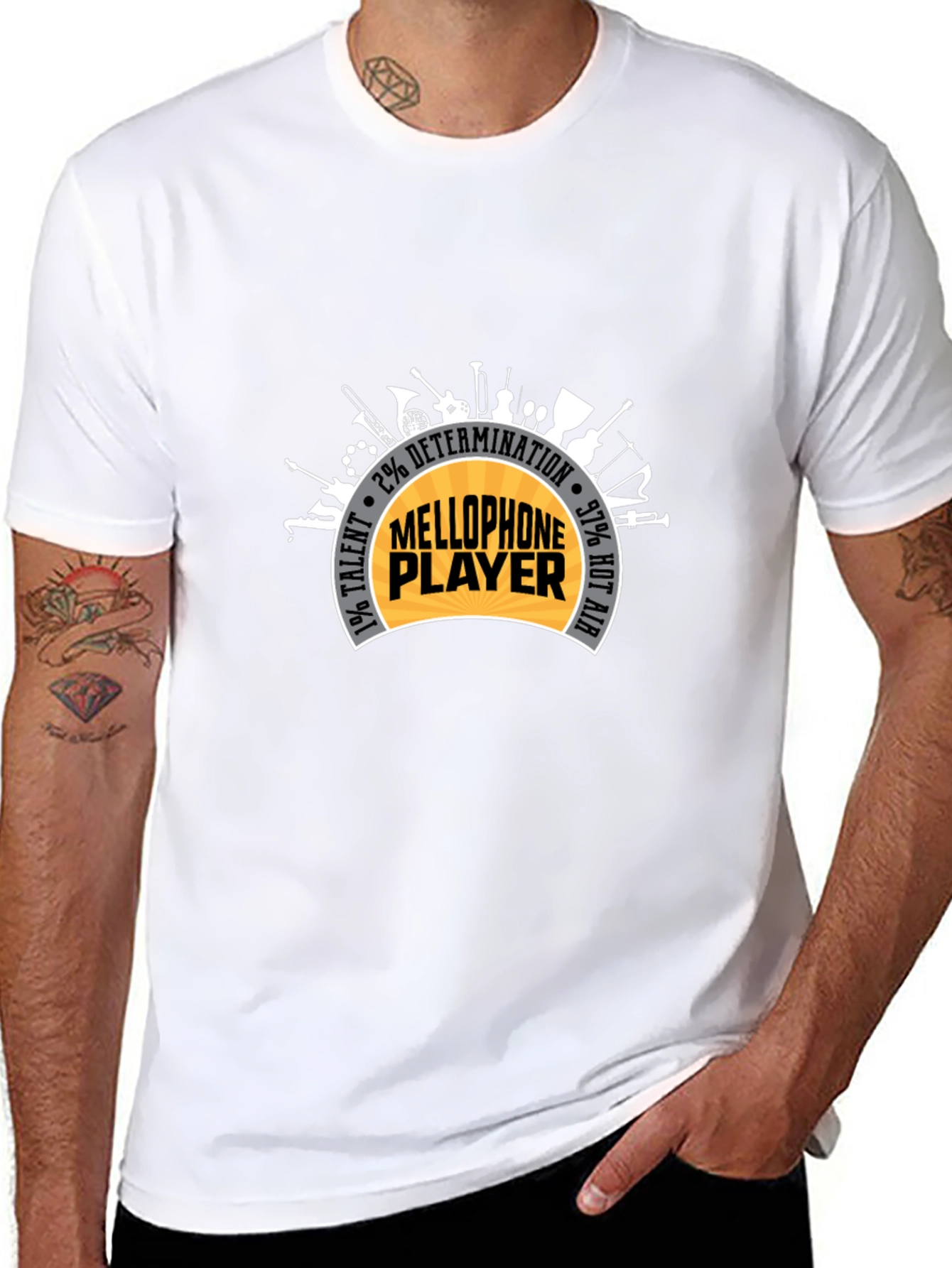 Mellophone Player Instrument Graphic T-Shirt