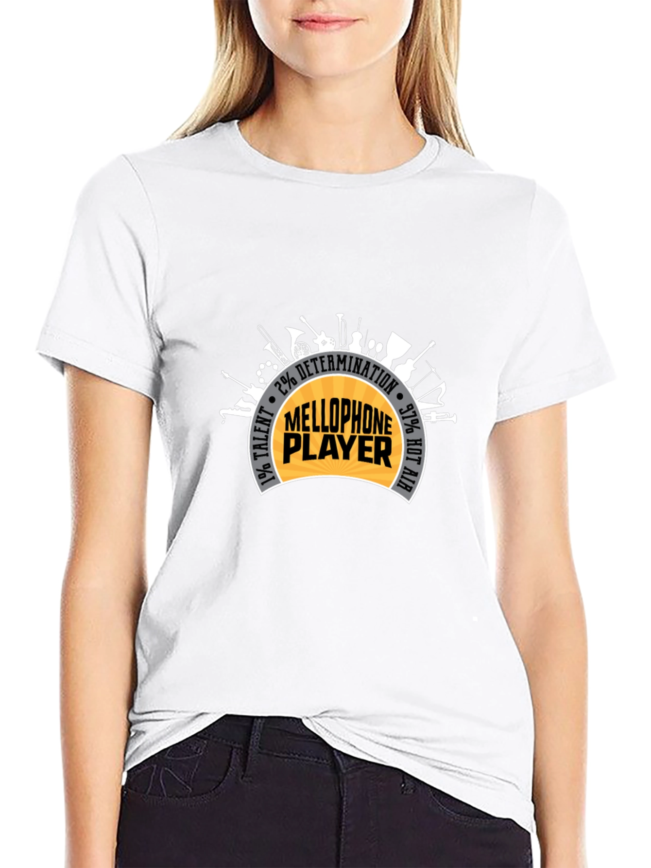 Mellophone Player Instrument Graphic T-Shirt