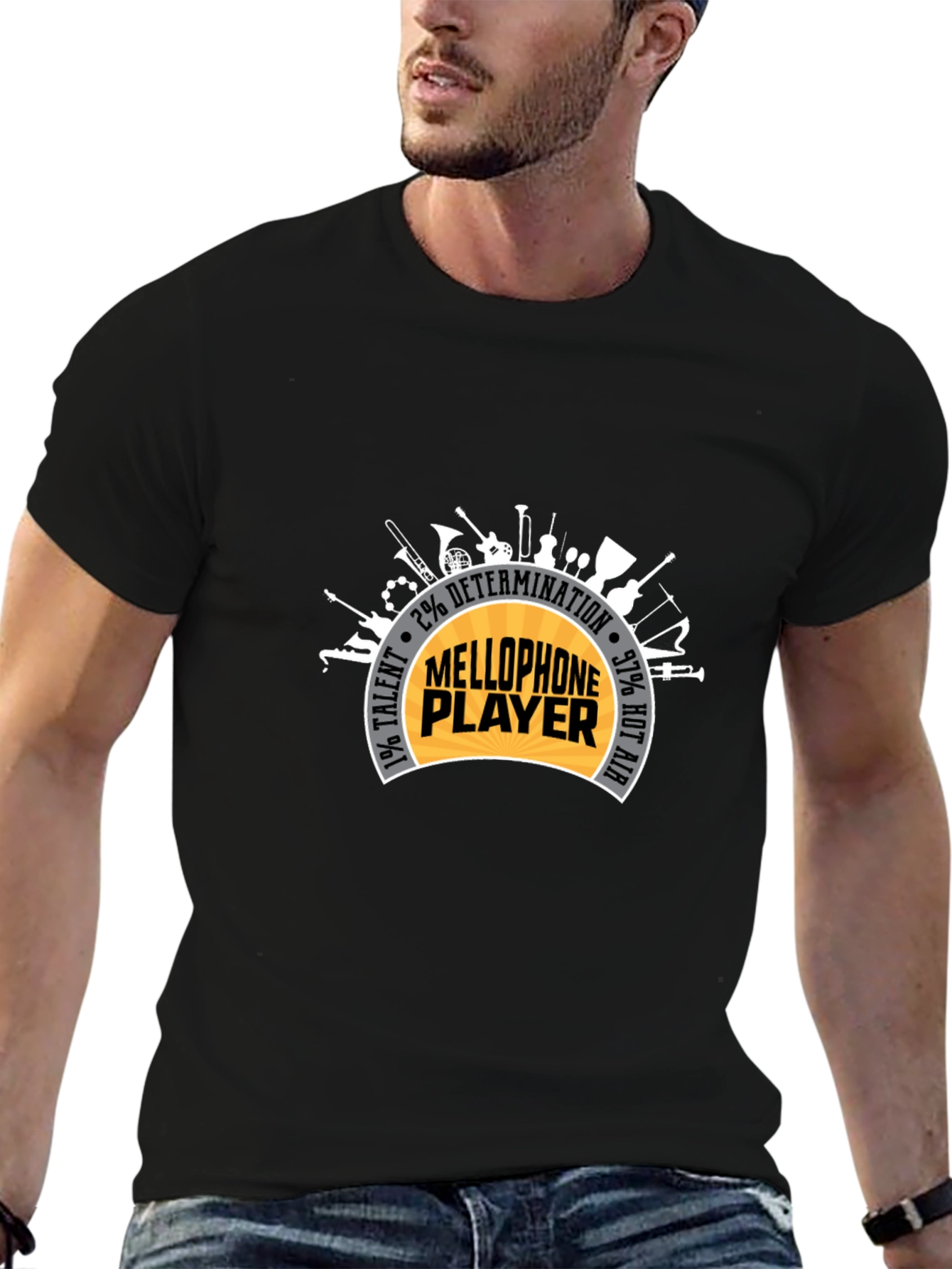 Mellophone Player Instrument Graphic T-Shirt