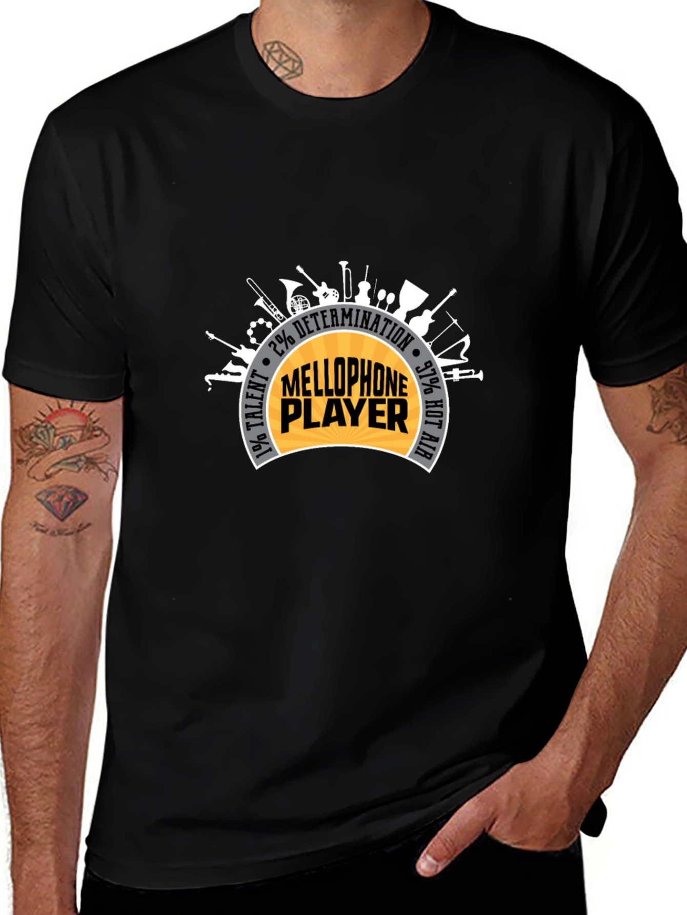 Mellophone Player Instrument Graphic T-Shirt