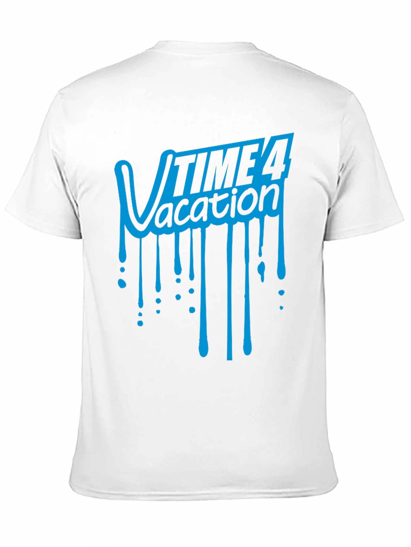Time 4 Vacation Graphic T-Shirt - Black Cotton Tee
