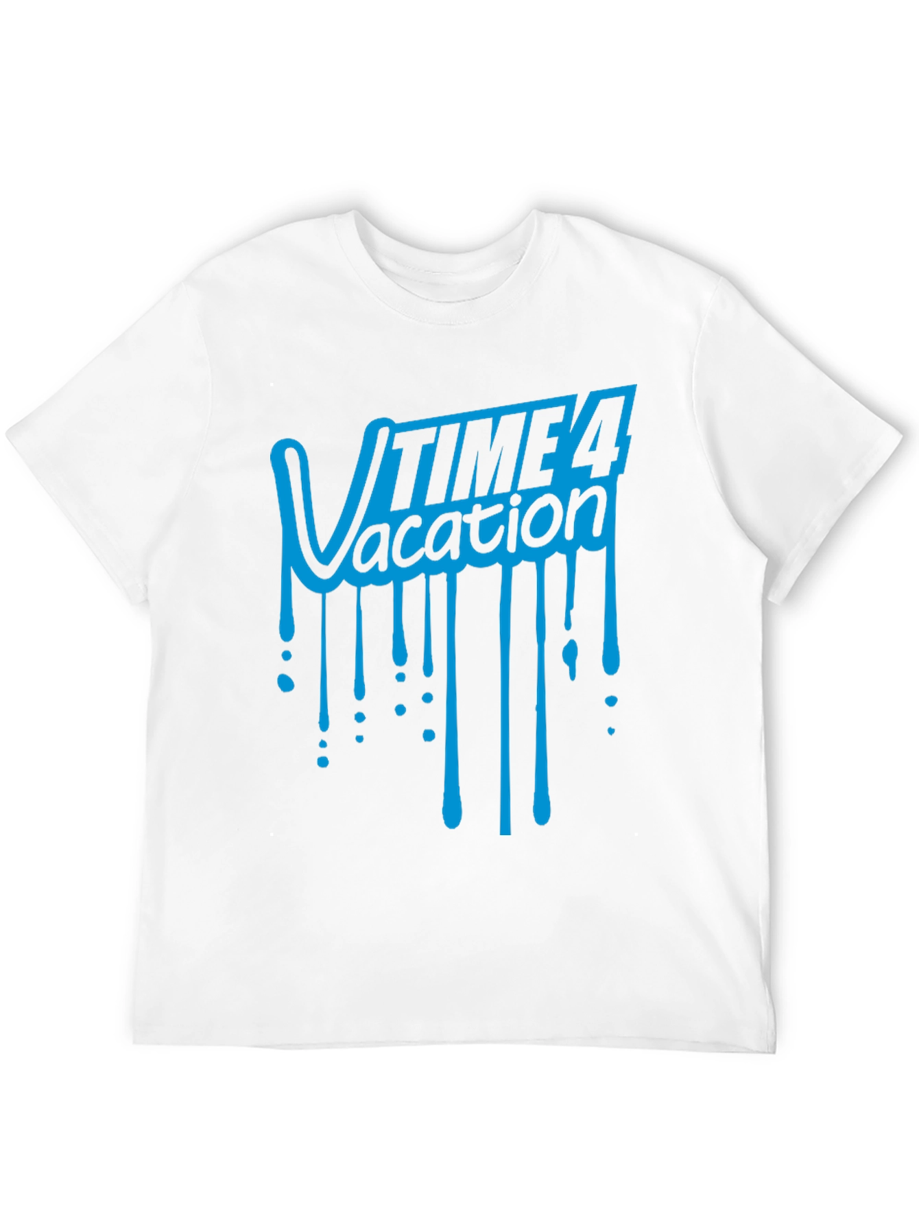 Time 4 Vacation Graphic T-Shirt - Black Cotton Tee