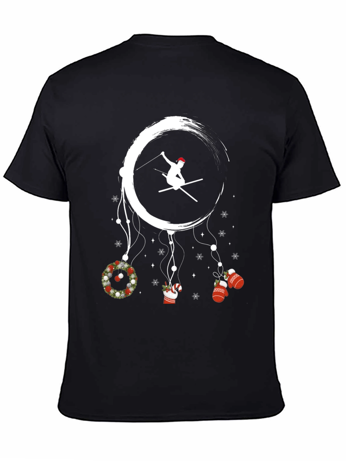 Festive Skiing Dreamcatcher T-Shirt
