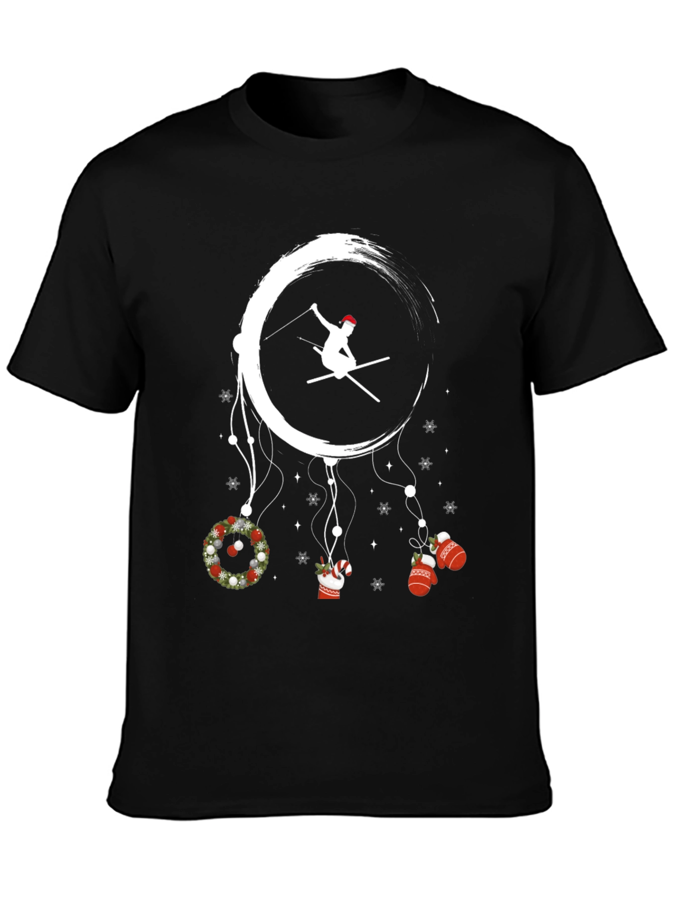Festive Skiing Dreamcatcher T-Shirt