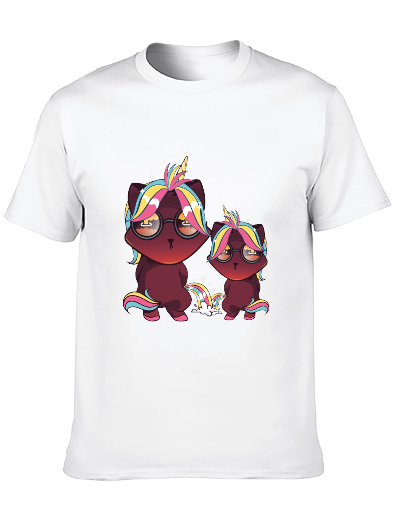 Cool Cat Unicorn Graphic Tee