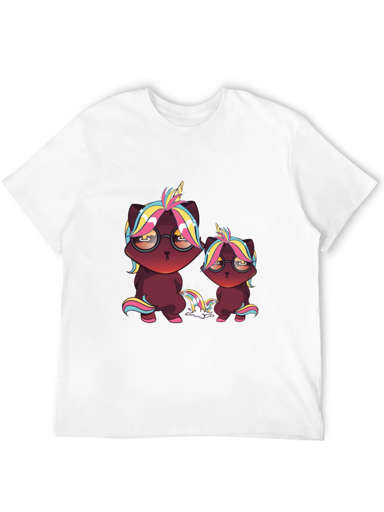 Cool Cat Unicorn Graphic Tee