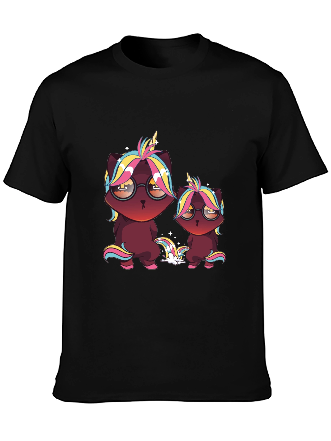 Cool Cat Unicorn Graphic Tee