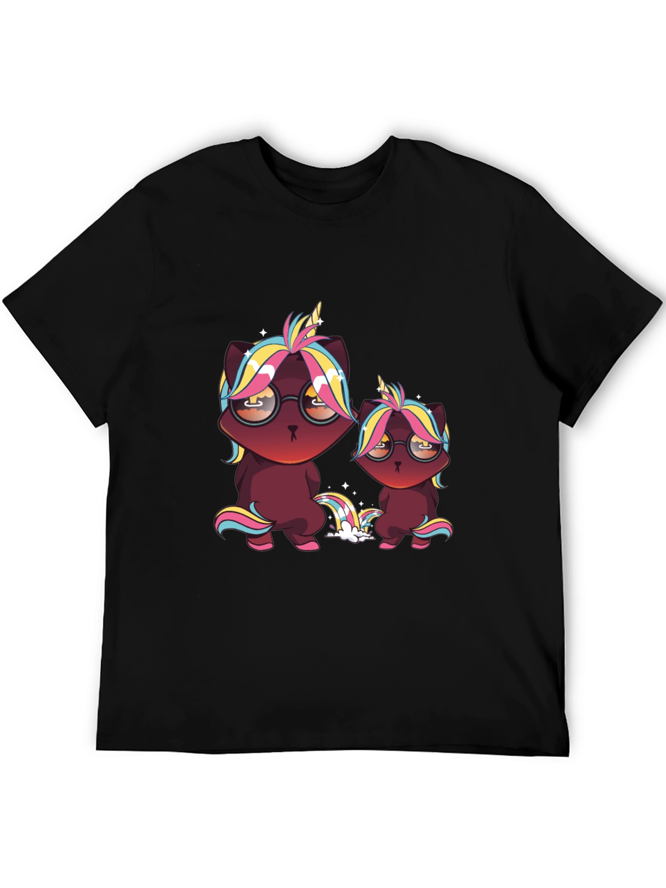 Cool Cat Unicorn Graphic Tee