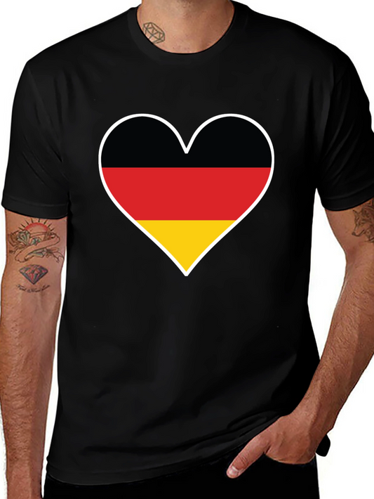 Germany Flag Heart T-Shirt