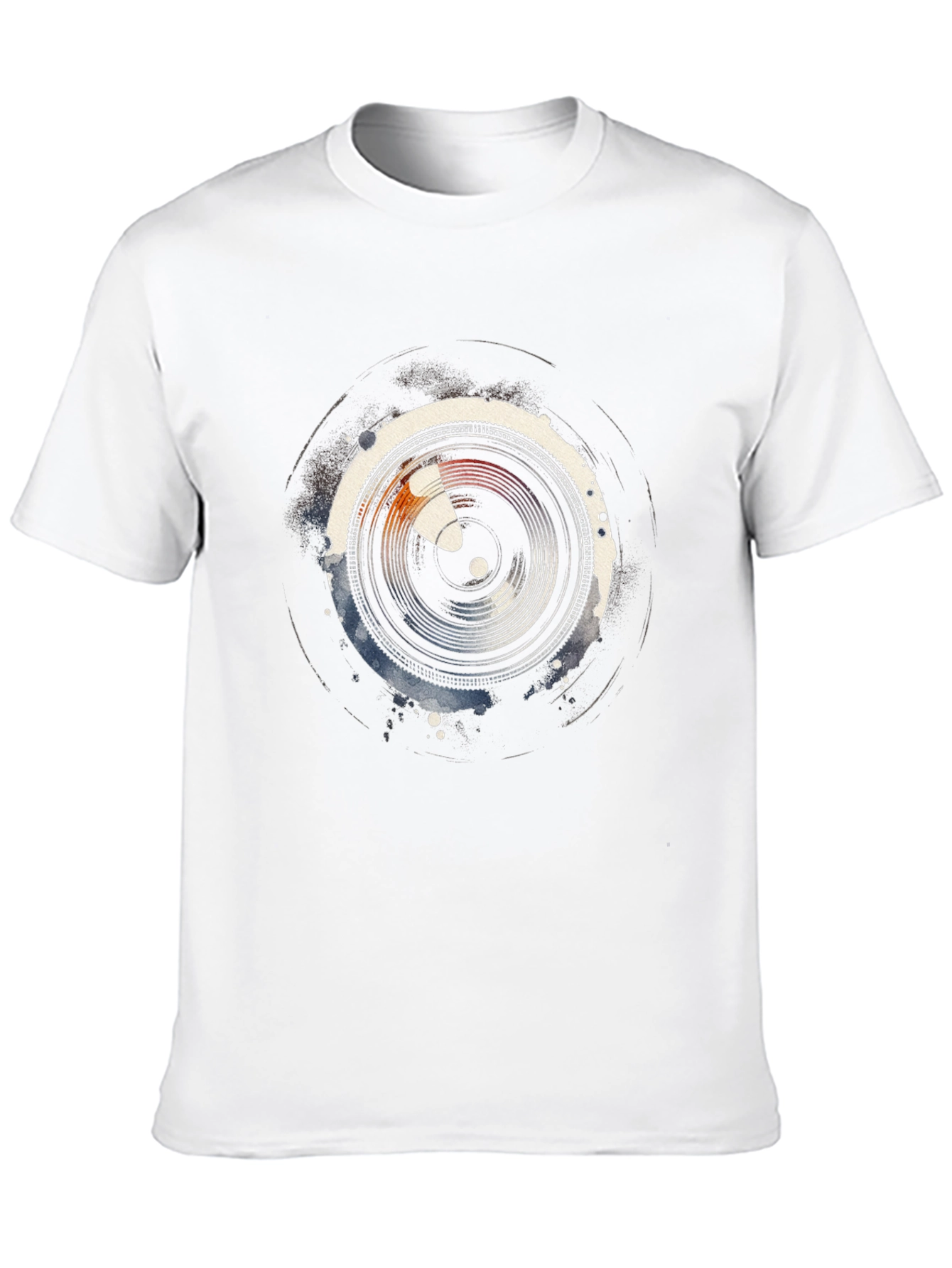 Lens Graphic Mens Black Tee - Photographer Style
