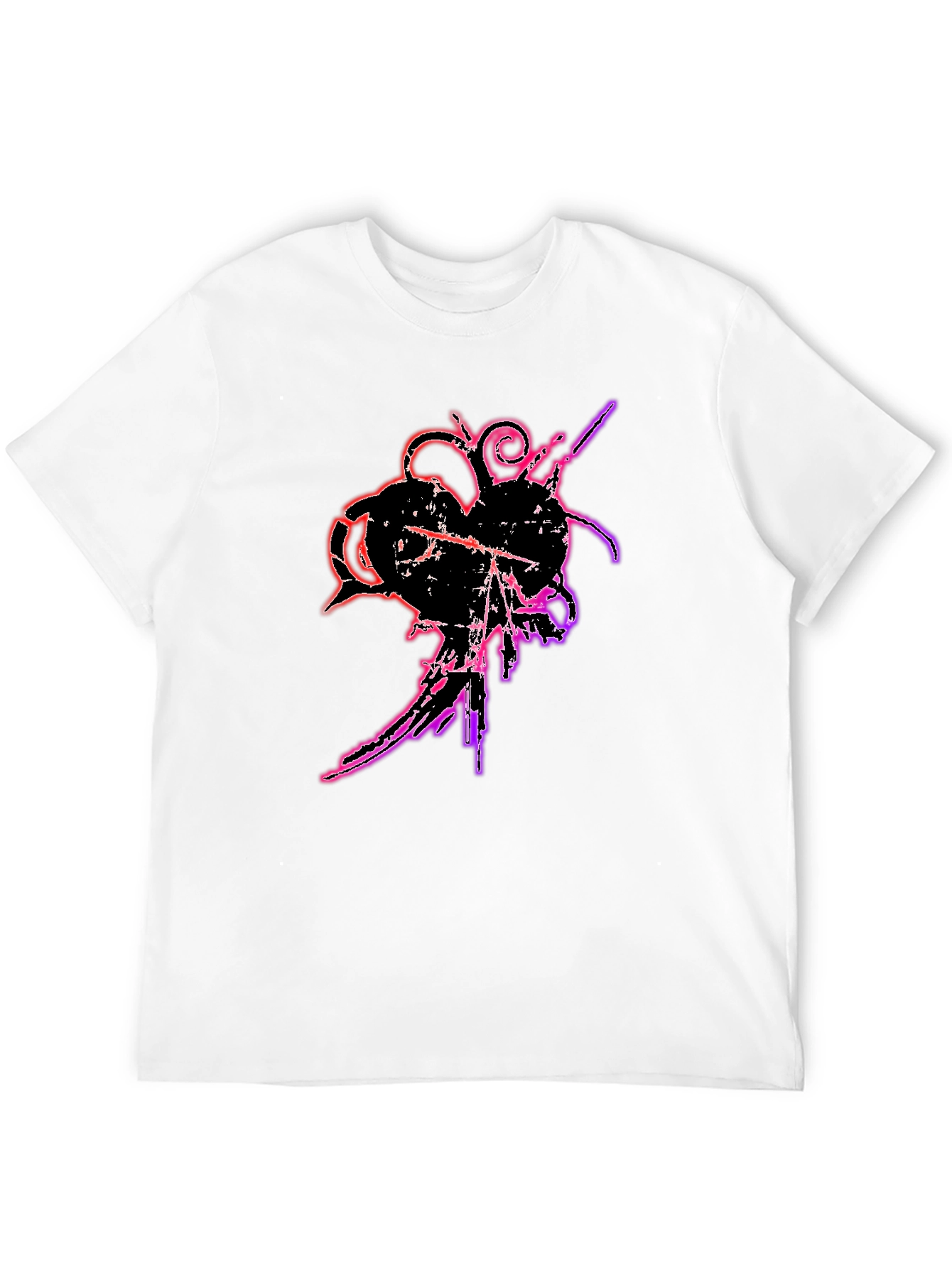 Grunge Heart T-Shirt - Edgy Graphic Tee
