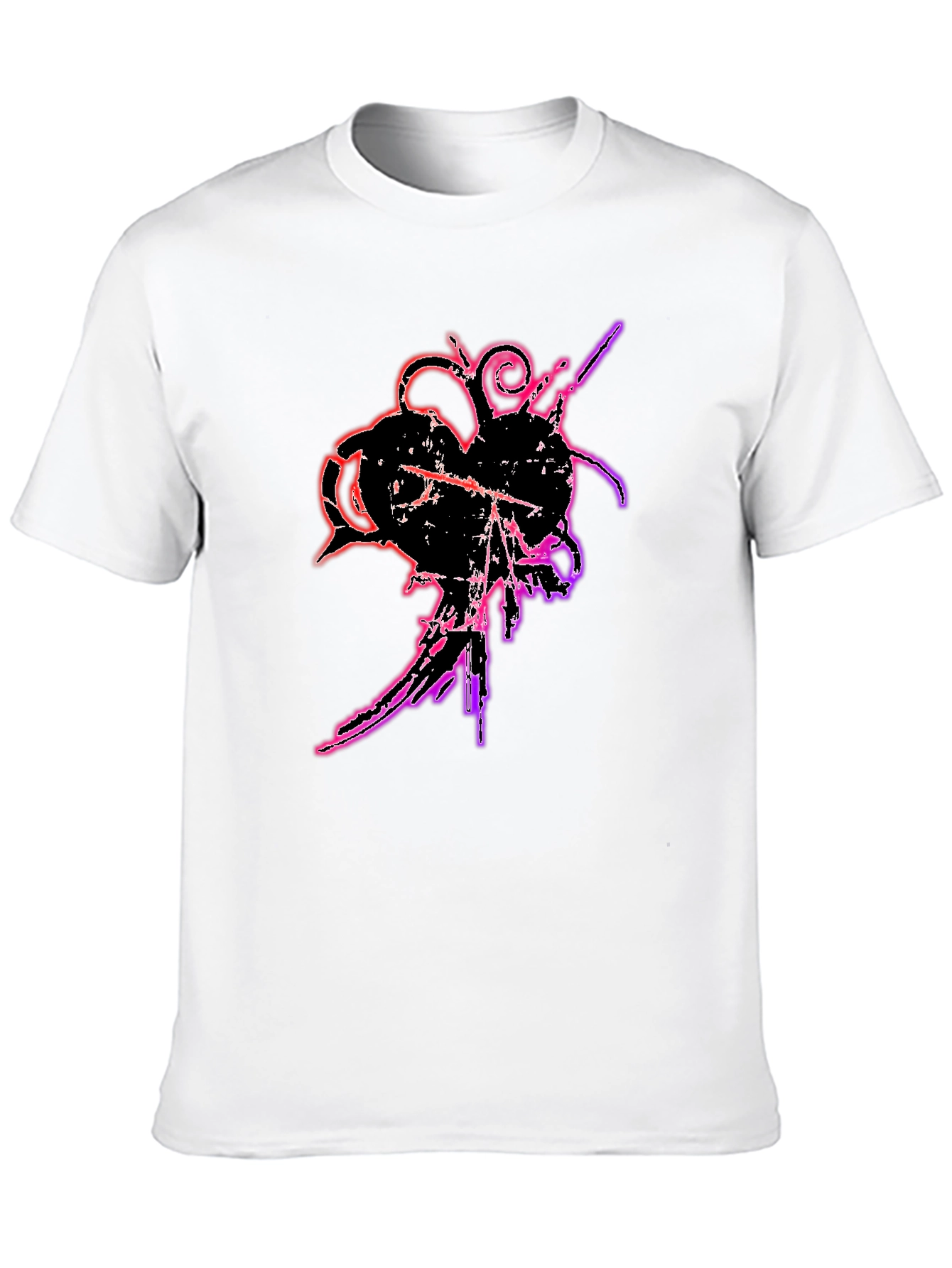 Grunge Heart T-Shirt - Edgy Graphic Tee