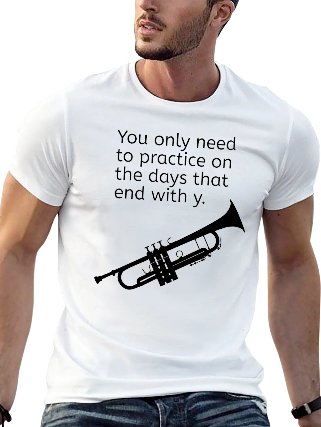 Practice Days Trumpet T-Shirt: Musician Humor Tee