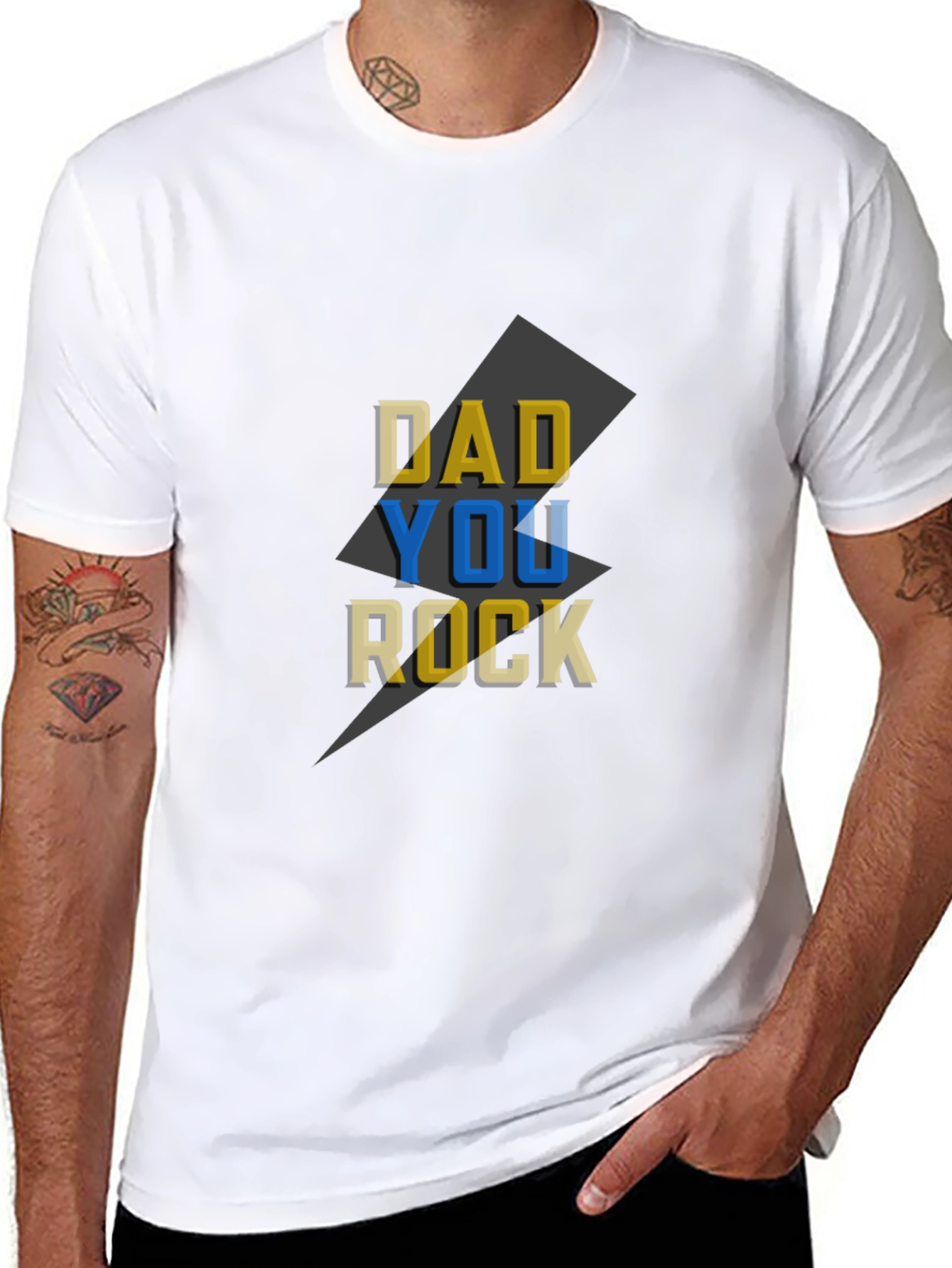 Dad You Rock Graphic T-Shirt - Fathers Day Gift
