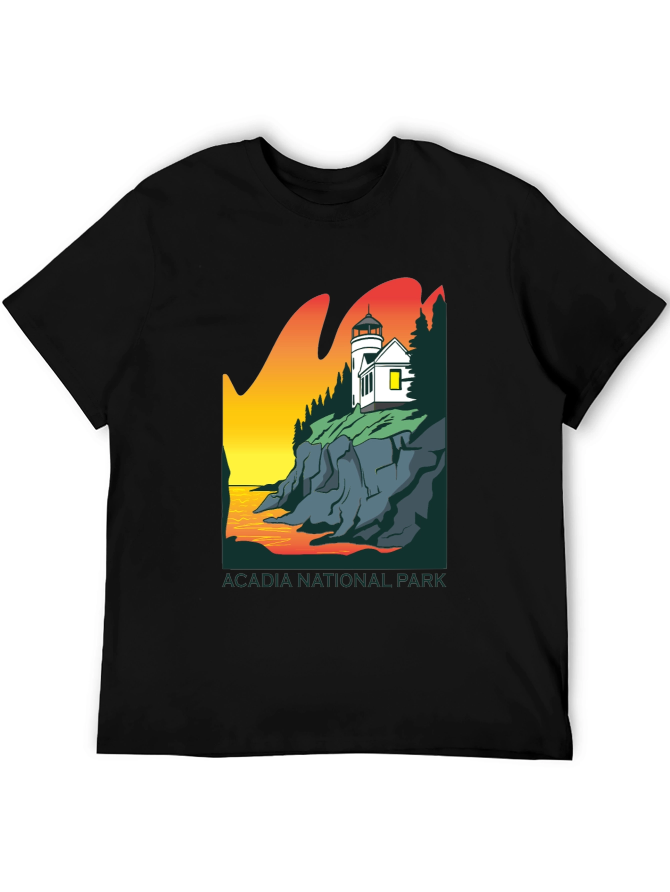 Acadia National Park T-Shirt - Lighthouse Design