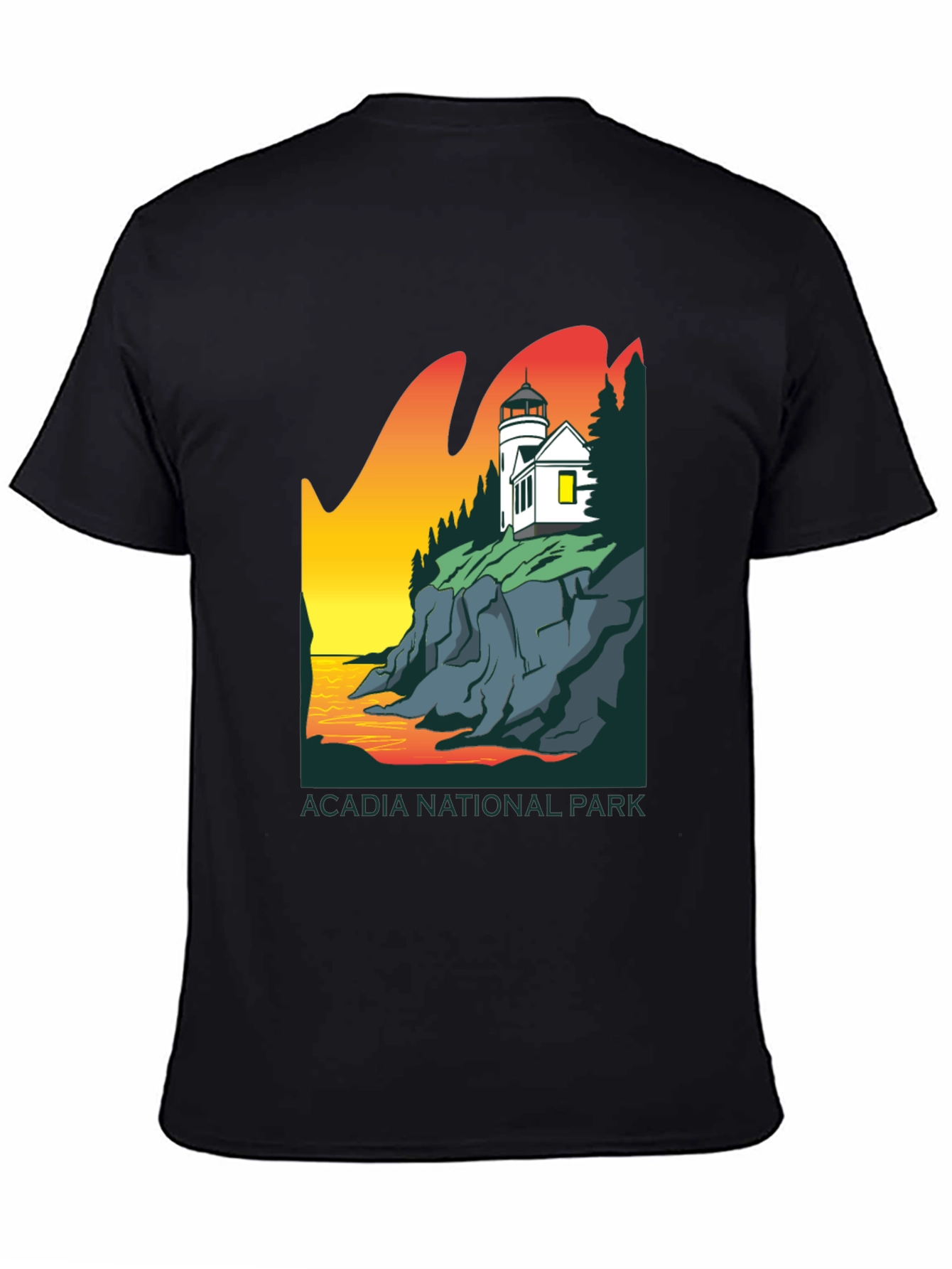 Acadia National Park T-Shirt - Lighthouse Design