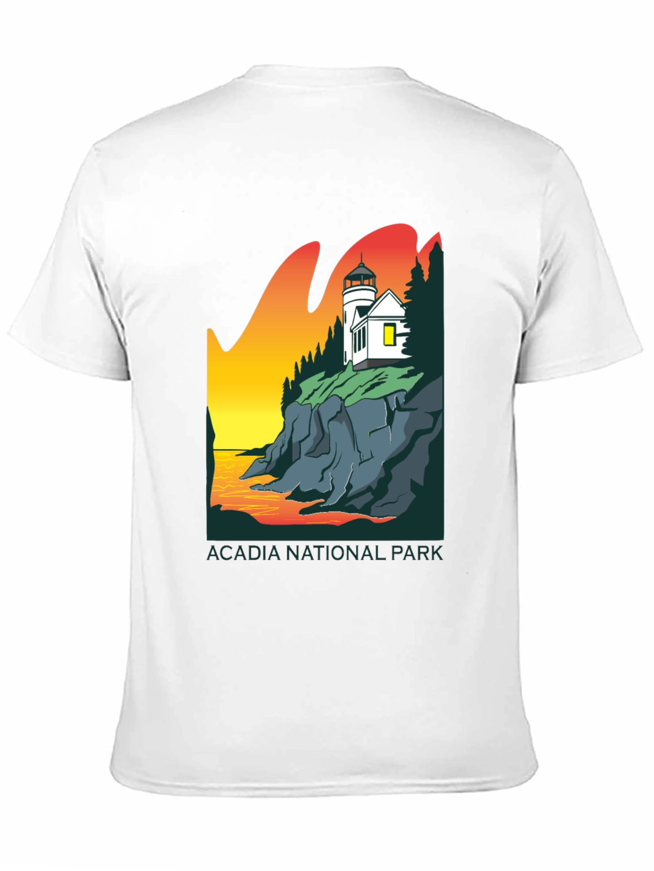 Acadia National Park T-Shirt - Lighthouse Design