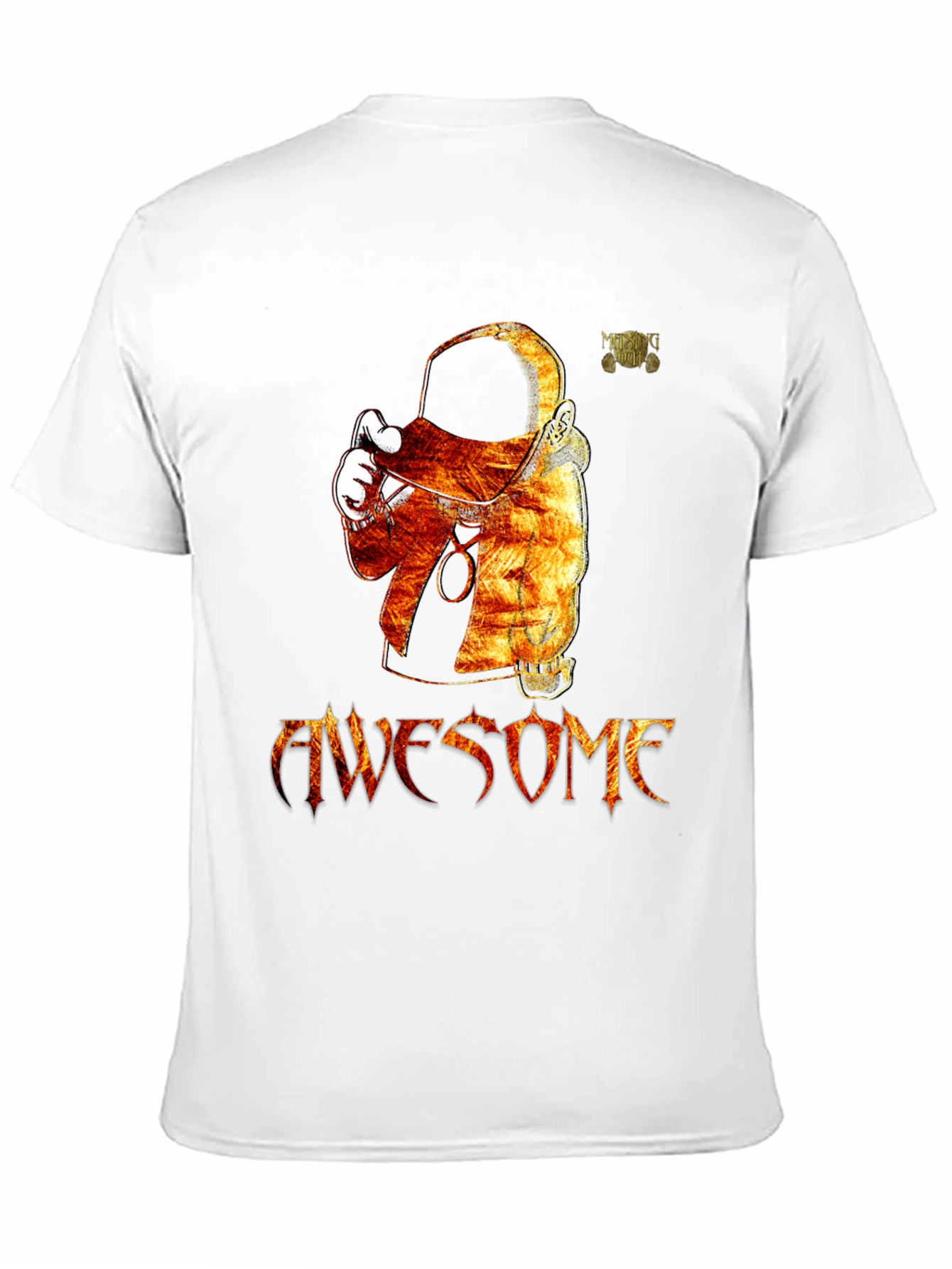 Awesome Astronaut Graphic Black T-Shirt