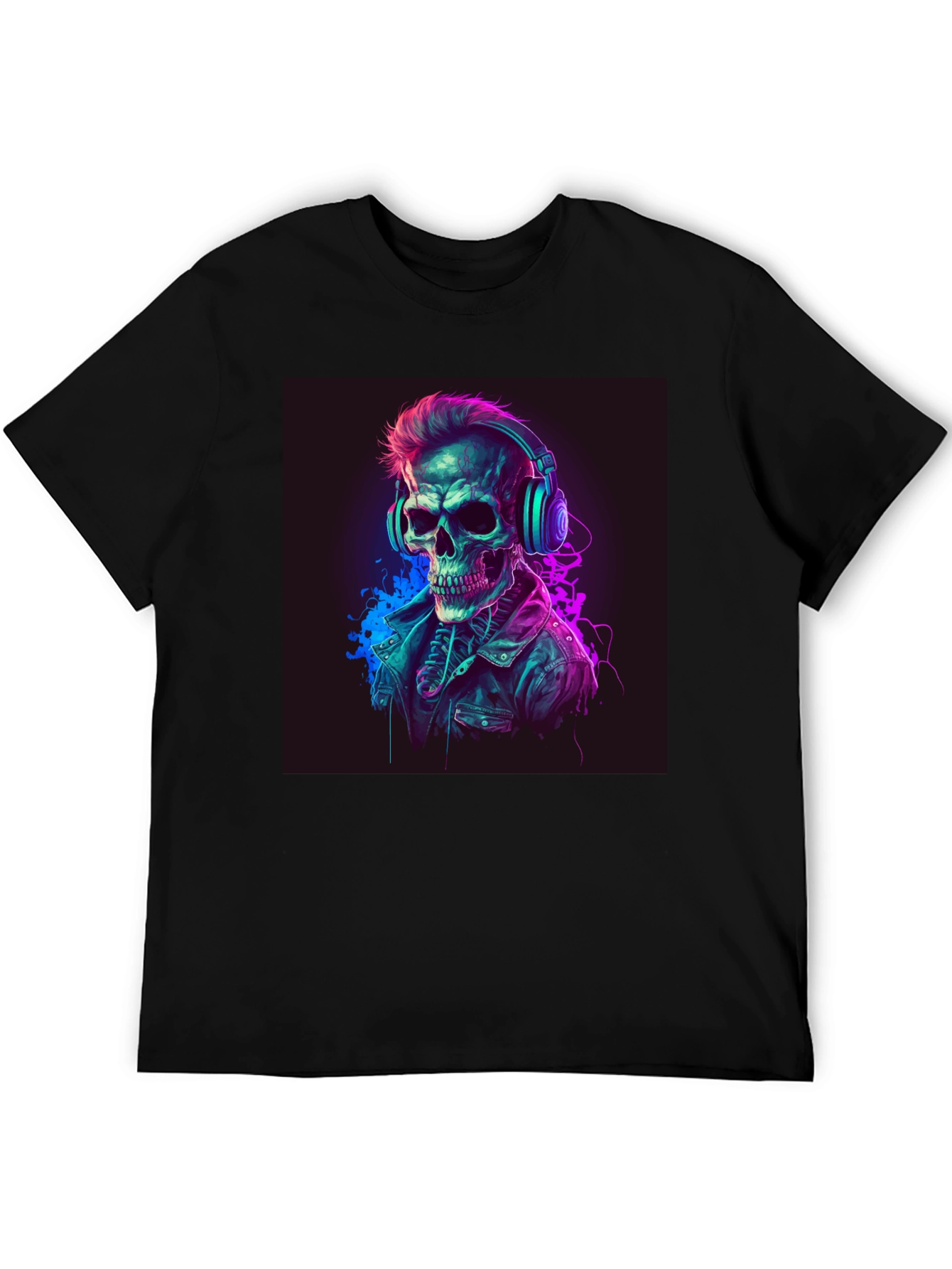 Skull DJ Graphic Tee - Cool Edgy Design