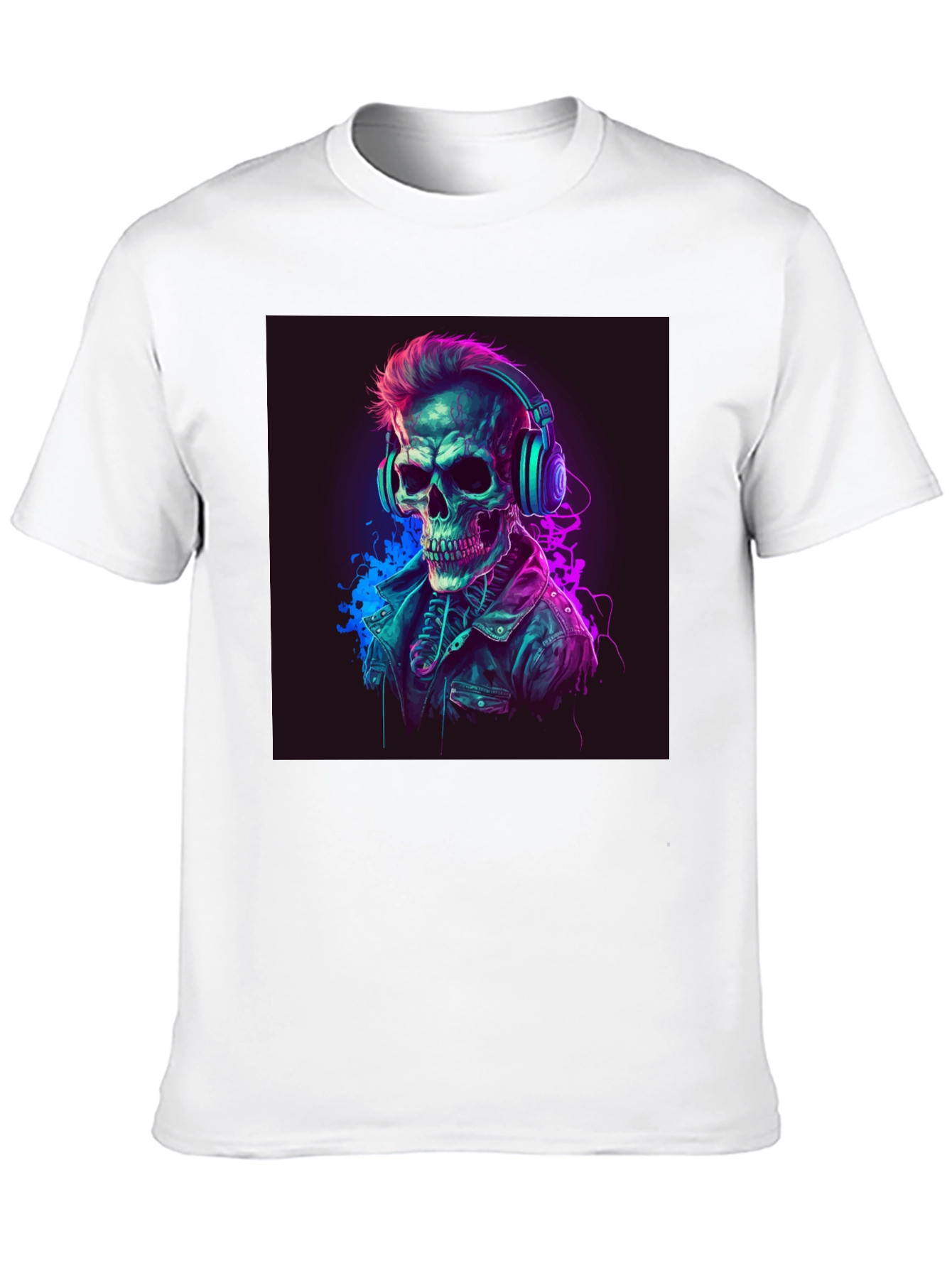 Skull DJ Graphic Tee - Cool Edgy Design